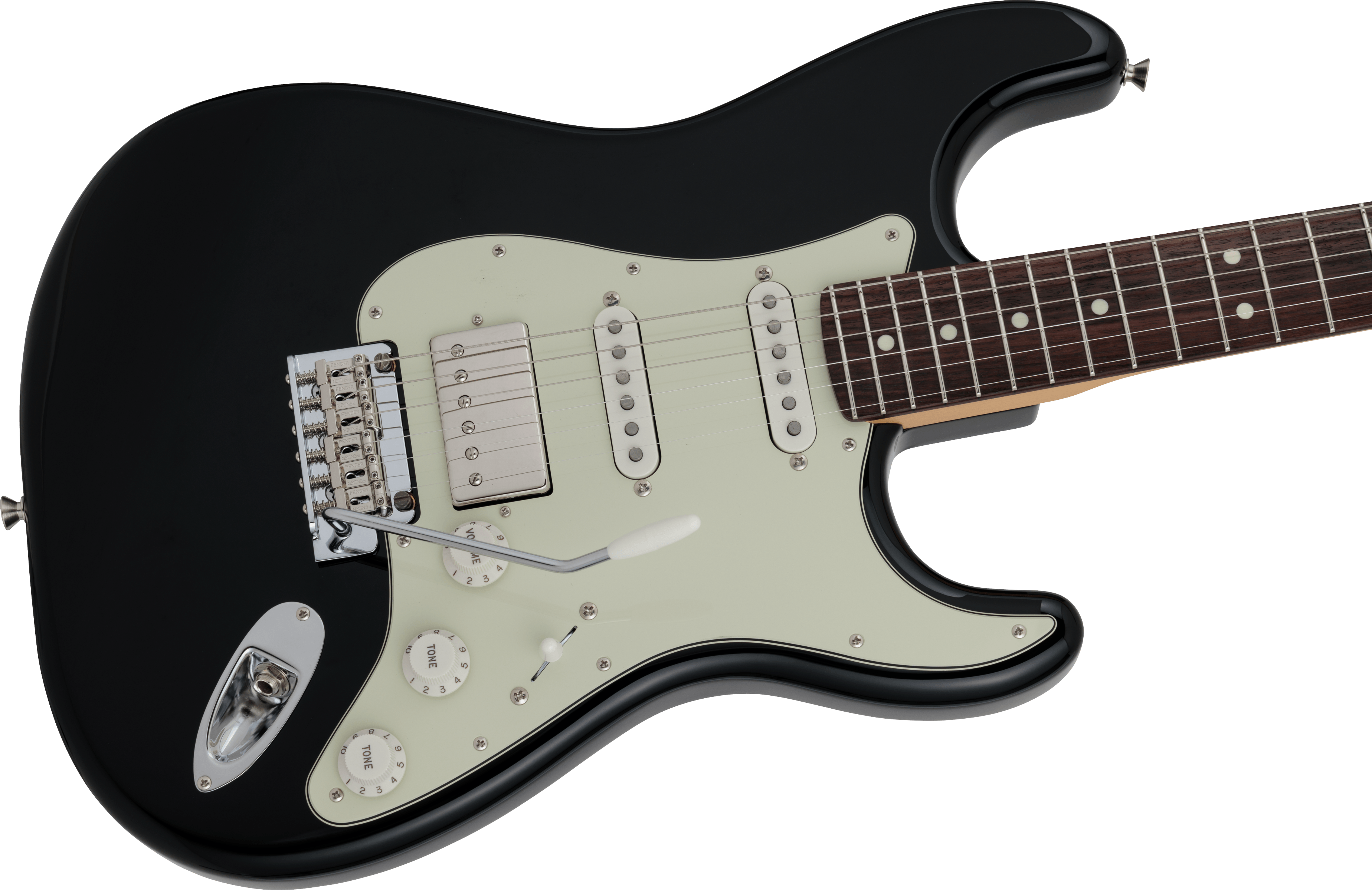2024 Collection Made in Japan Hybrid II Stratocaster® HSS, Rosewood Fingerboard, Black
