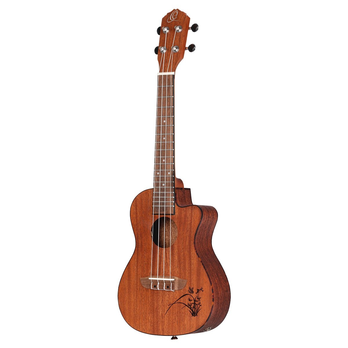 RU5MM-CE Bonfire Konzert Ukulele mit Lasergravur