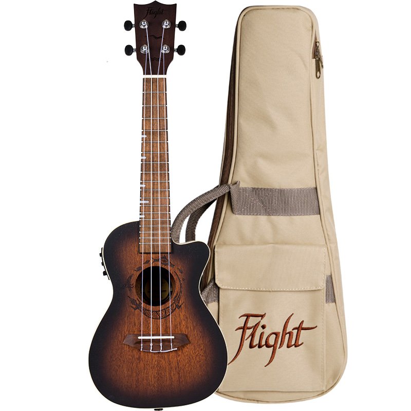 DUC380 CEQ Amber Electro-Acoustic Concert Ukulele