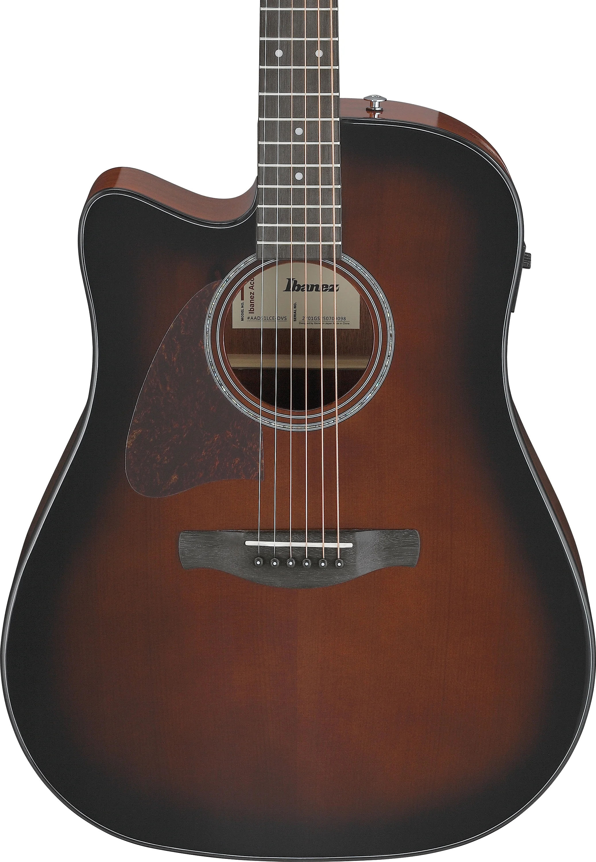 Ibanez AAD51LCE-DVS -Vorderseite des Gitarrenkorpus