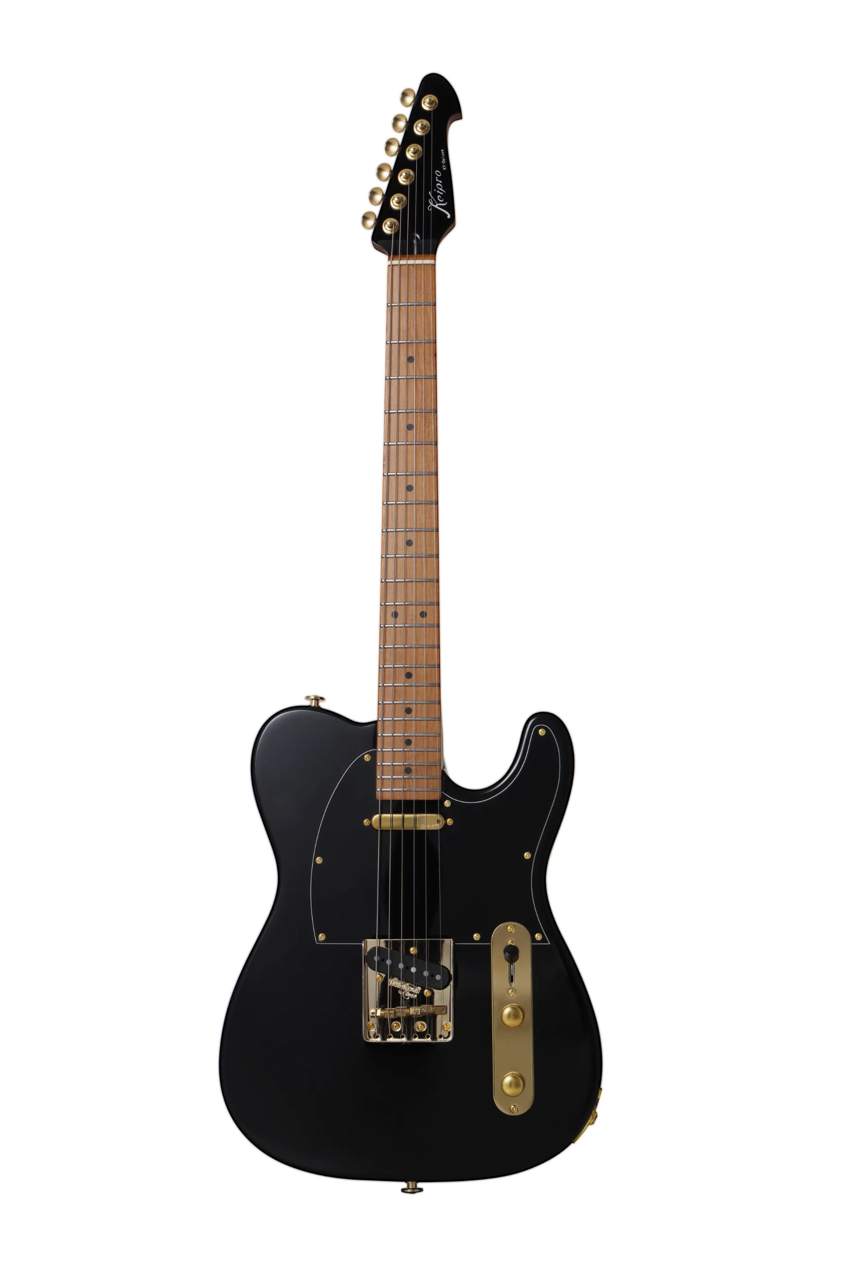 KT-Deluxe Gold Maple Black E-Gitarre