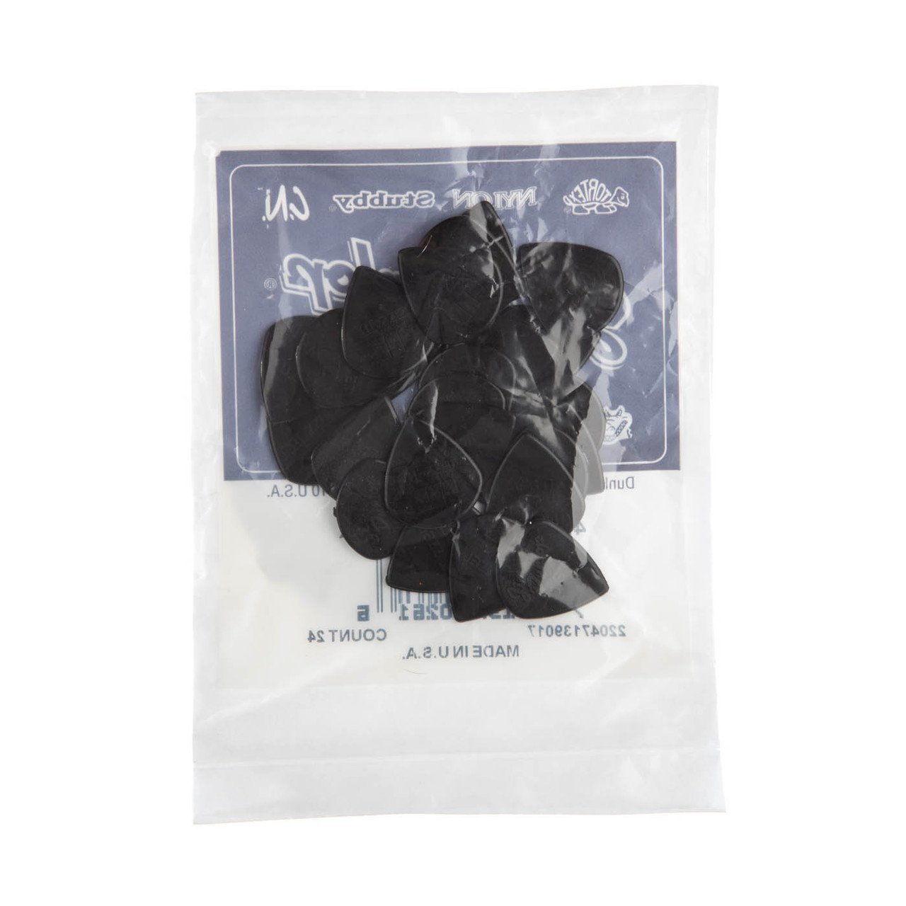 Nylon Jazz II Player`s, Stiffo Picks, Nachfüllpack 1,38 mm schwarz, 24 Stück