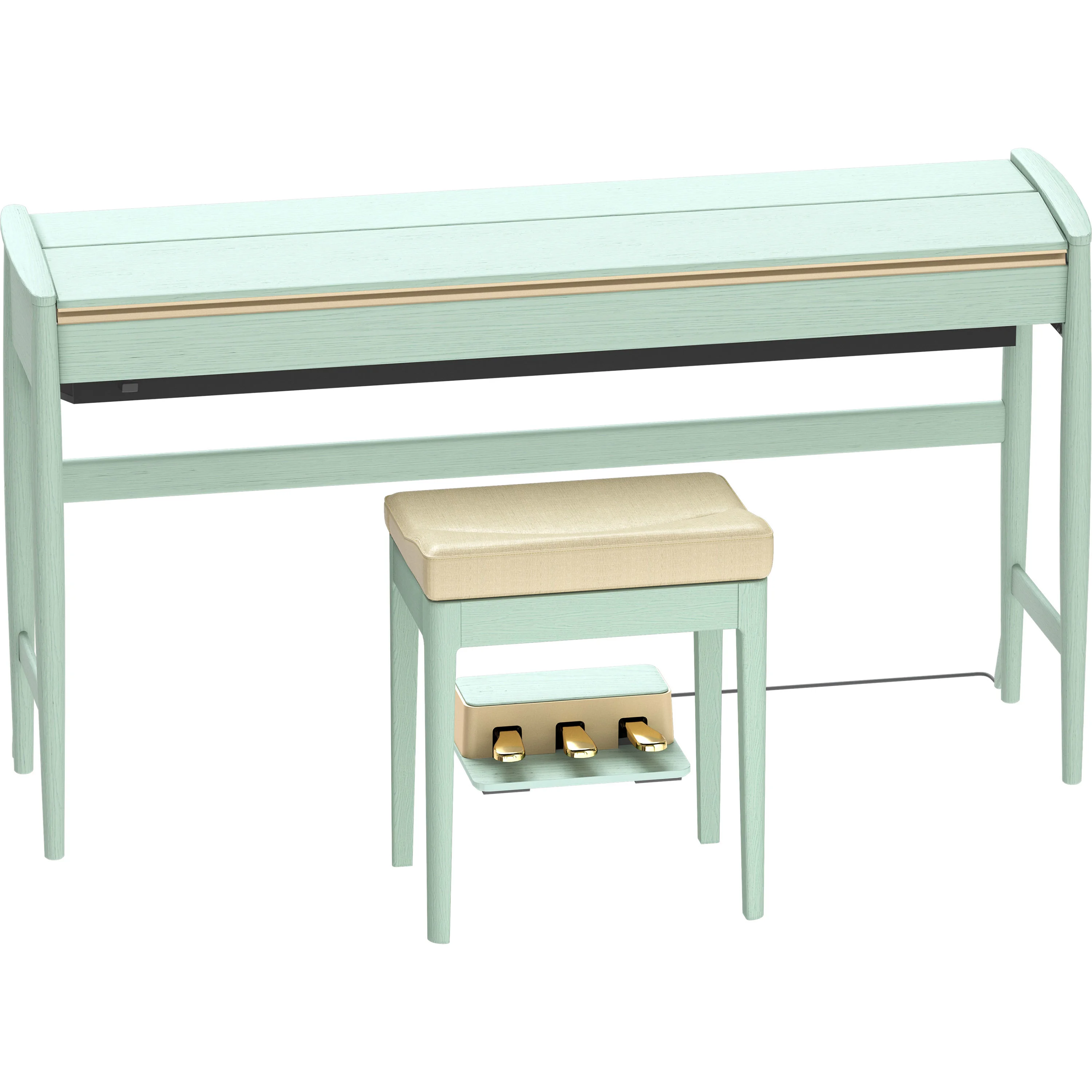 Roland Kiyola KF-20 Celadon Green Klappe geschlossen Seitenansicht
