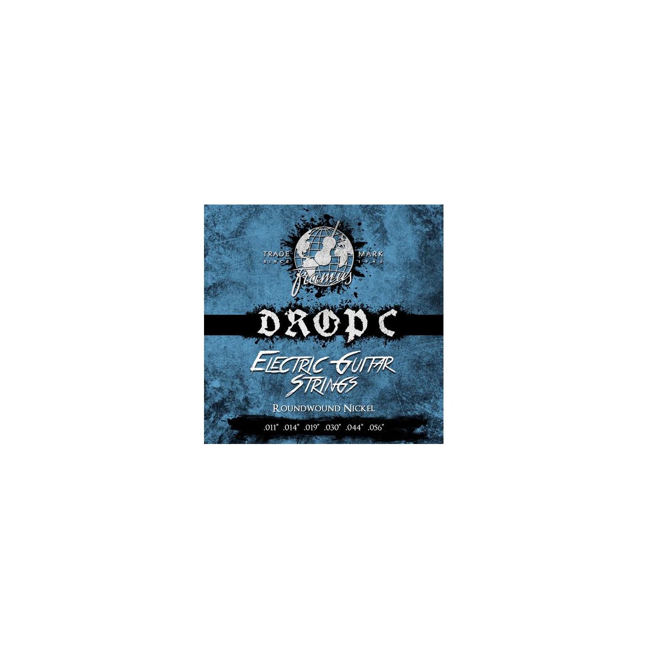 Blue Label Electric Guitar String Set, Nickel-Plated Steel - Drop C and B, .011"-.056"