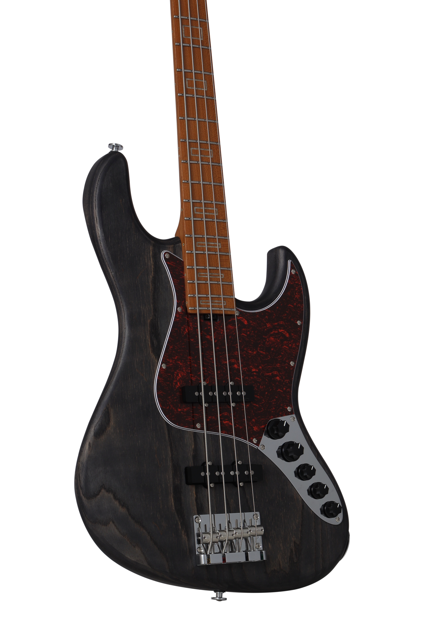 KJB-Deluxe Pro Ash Maple Act Bass  Black