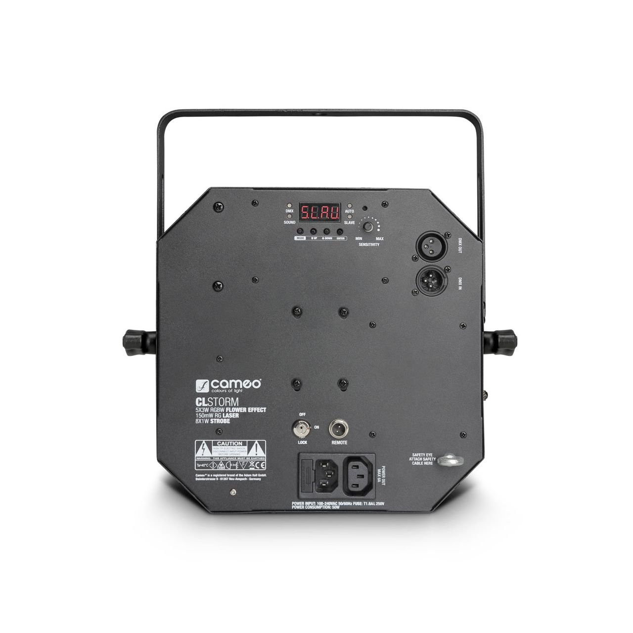 Cameo STORM - 3 in 1 Lichteffekt, 5 x 3W RGBWA Derby, Strobe und Grating Laser