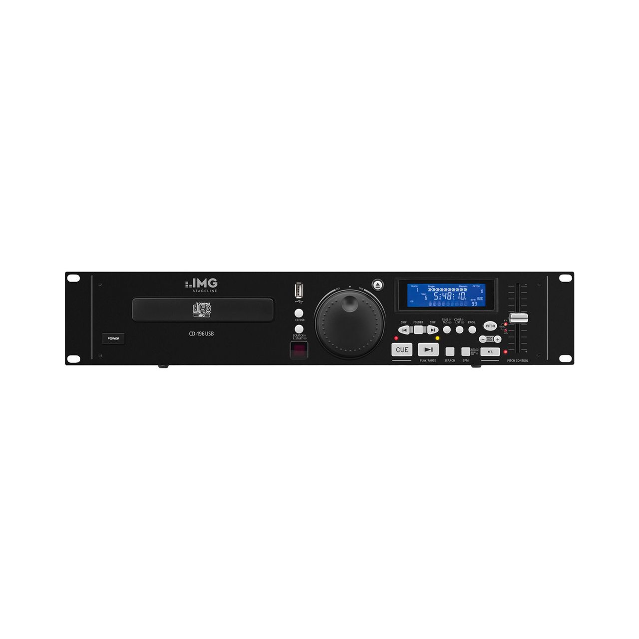 IMG Stageline CD 196 USB Professioneller DJ-CD- und MP3-Spieler