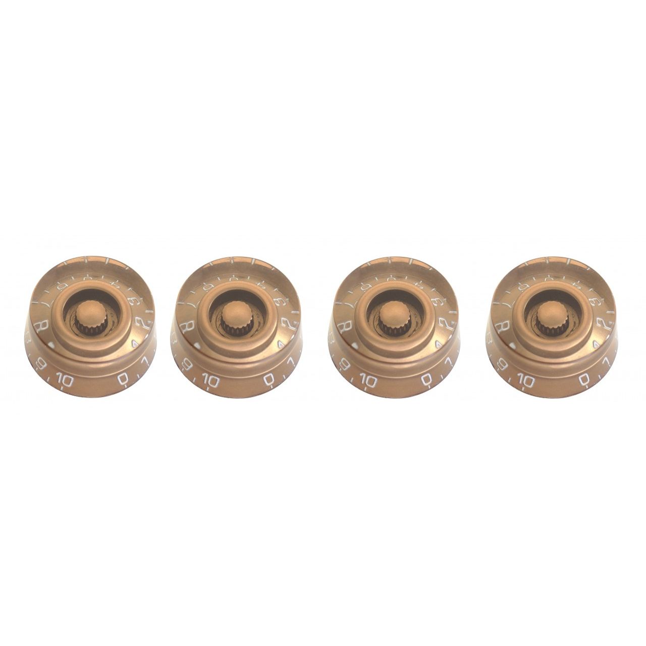 SP-KNLP-GDH Volume- (x 2) und Tone-Potis (x2) für LP-Typ E-Gitarre, Gold Hat Typ