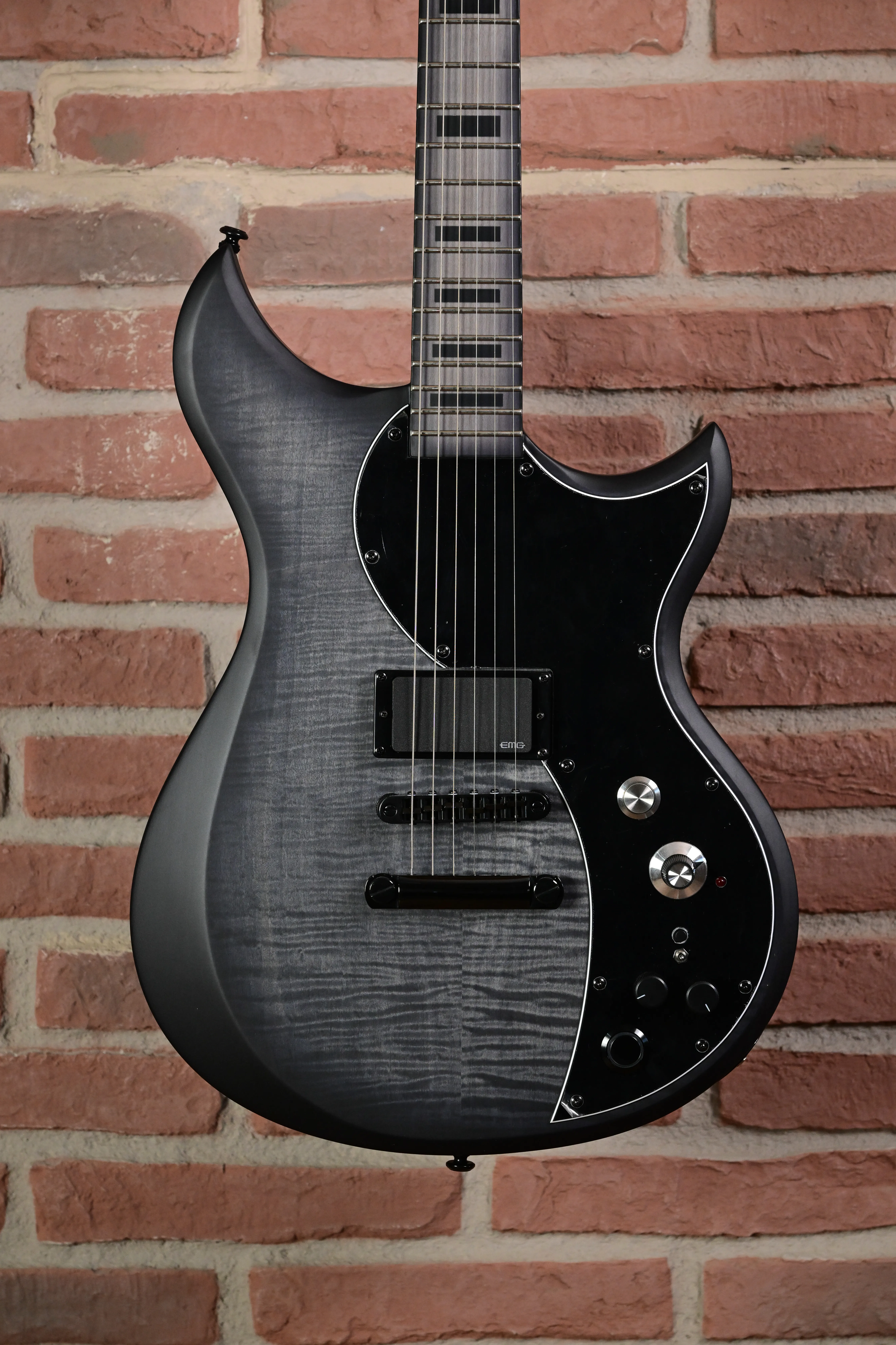 Cyclops DE – Will Putney Signature Flame Top Charcoal Burst