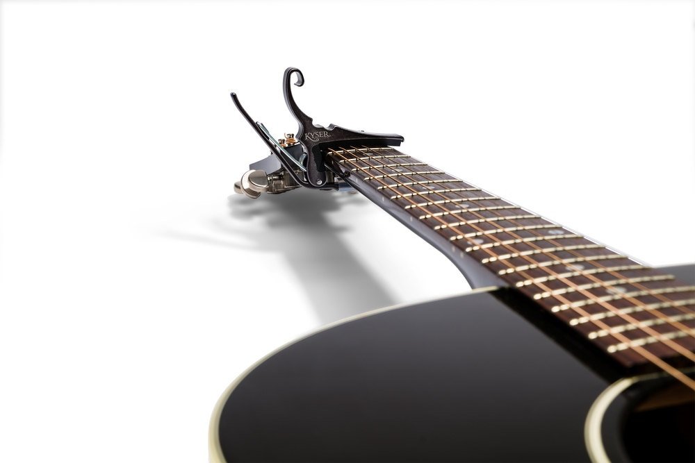 KG6BC Quick-Change Acoustic Capo - Schwarzchrom