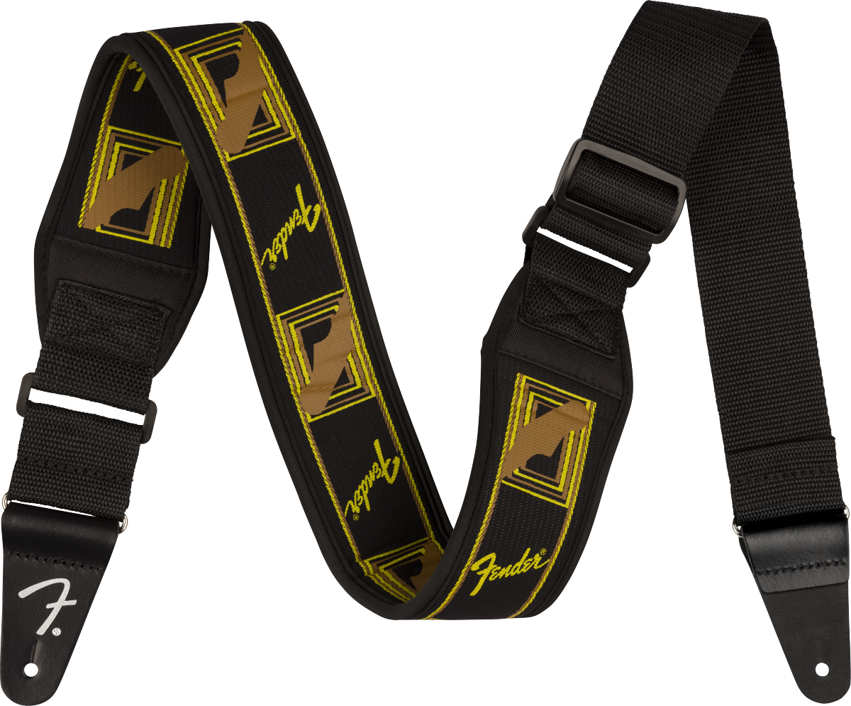 Swell™ Neoprene Strap, Blk/Ylw/Brn Mono, 2.5"