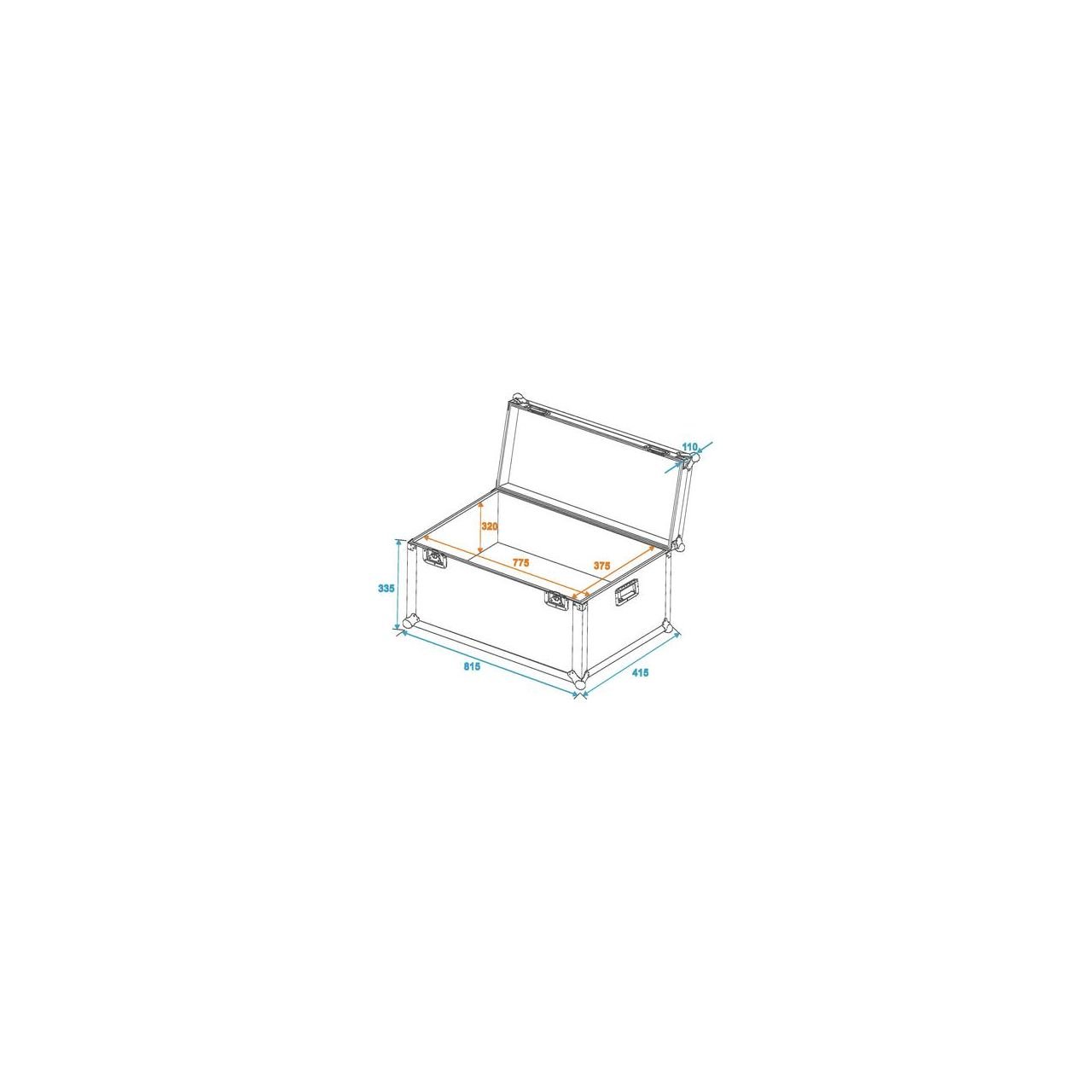 ROADINGER Universal-Transport-Case 80x40cm