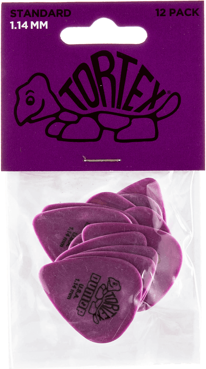 Tortex Standard Picks, Player's Pack, 12 pcs., purple, 1.14 mm