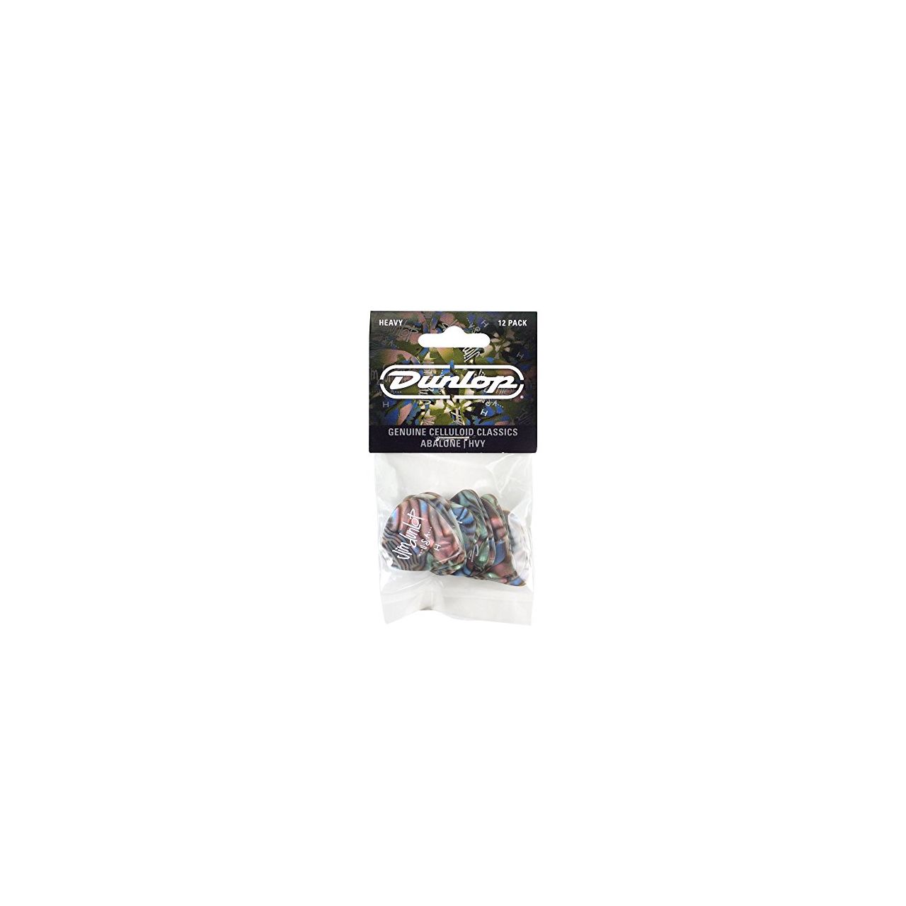 Genuine Celluloid Classic picks 12 Stück Abalone Heavy