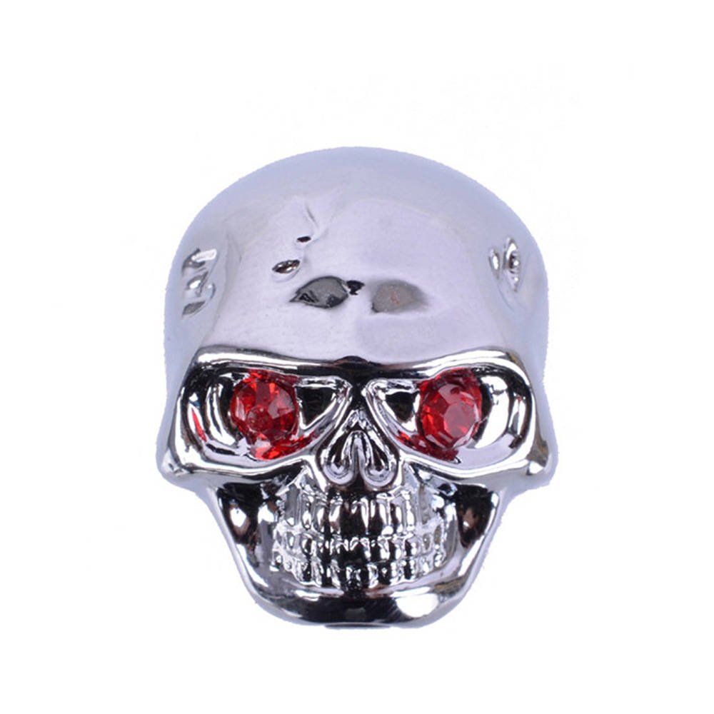 Guitar Knob Silver Skull