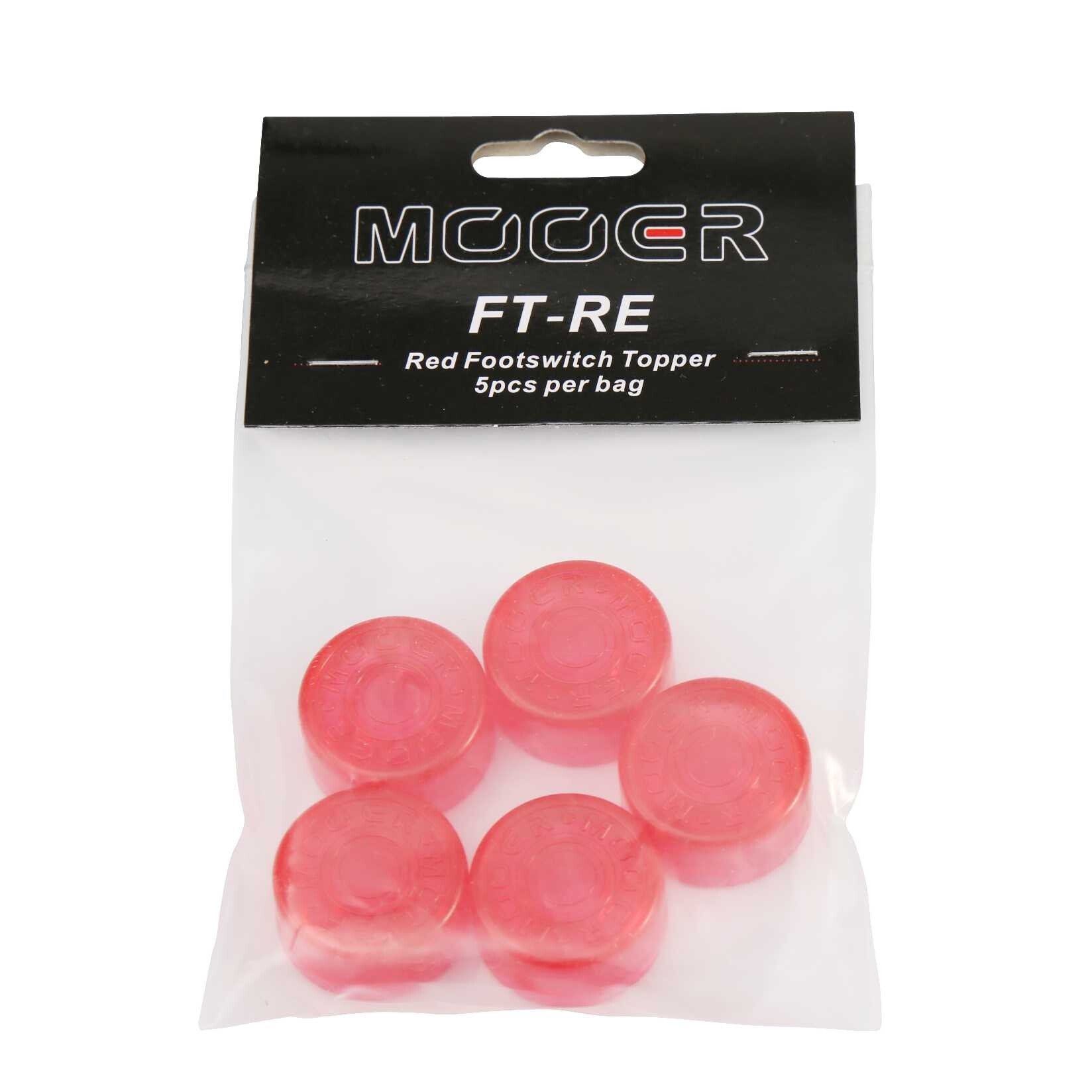 Candy Footswitch Topper Red 5 pcs.