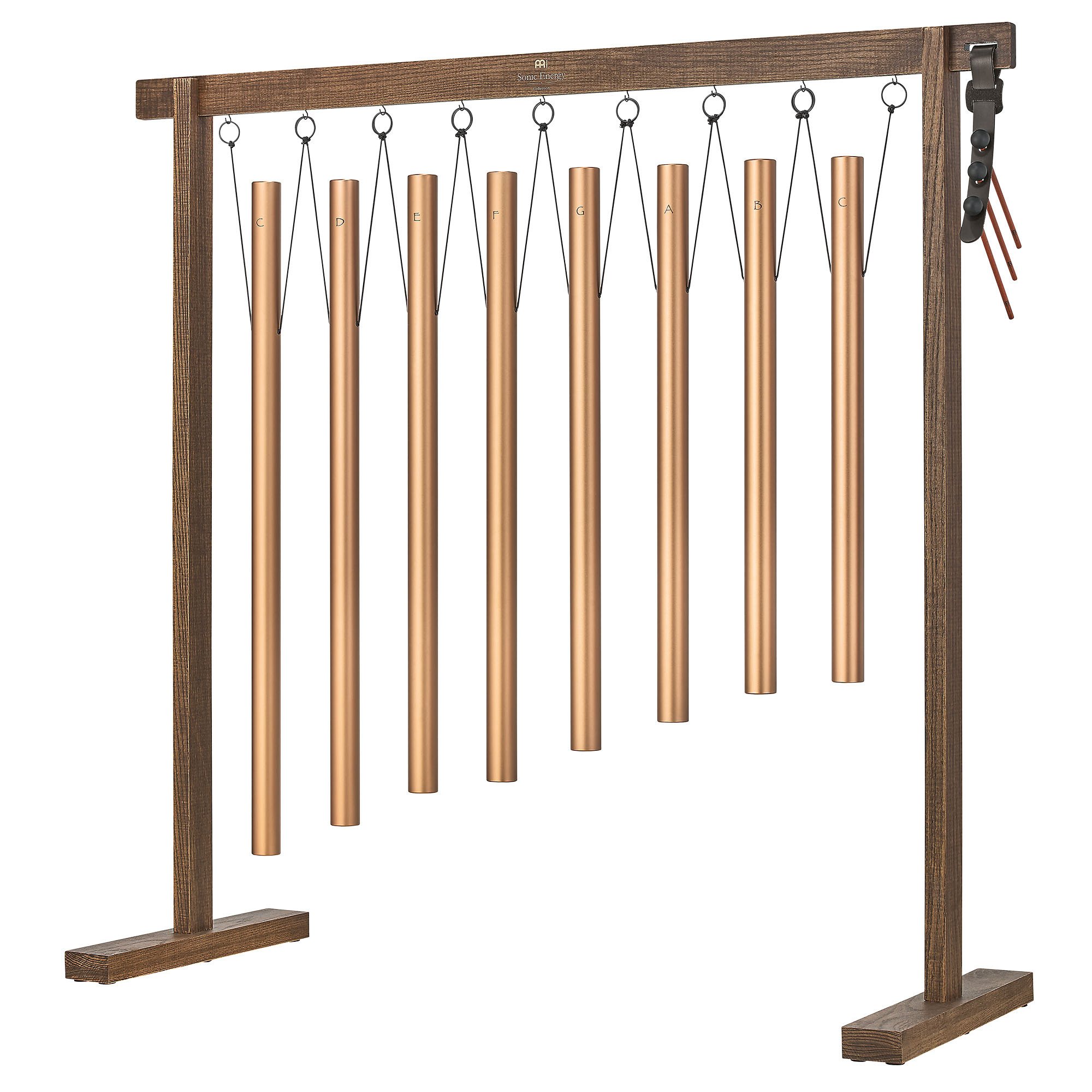 Sound Bath Tube Chime Set, 440 Hz, Bronze 8 teilig