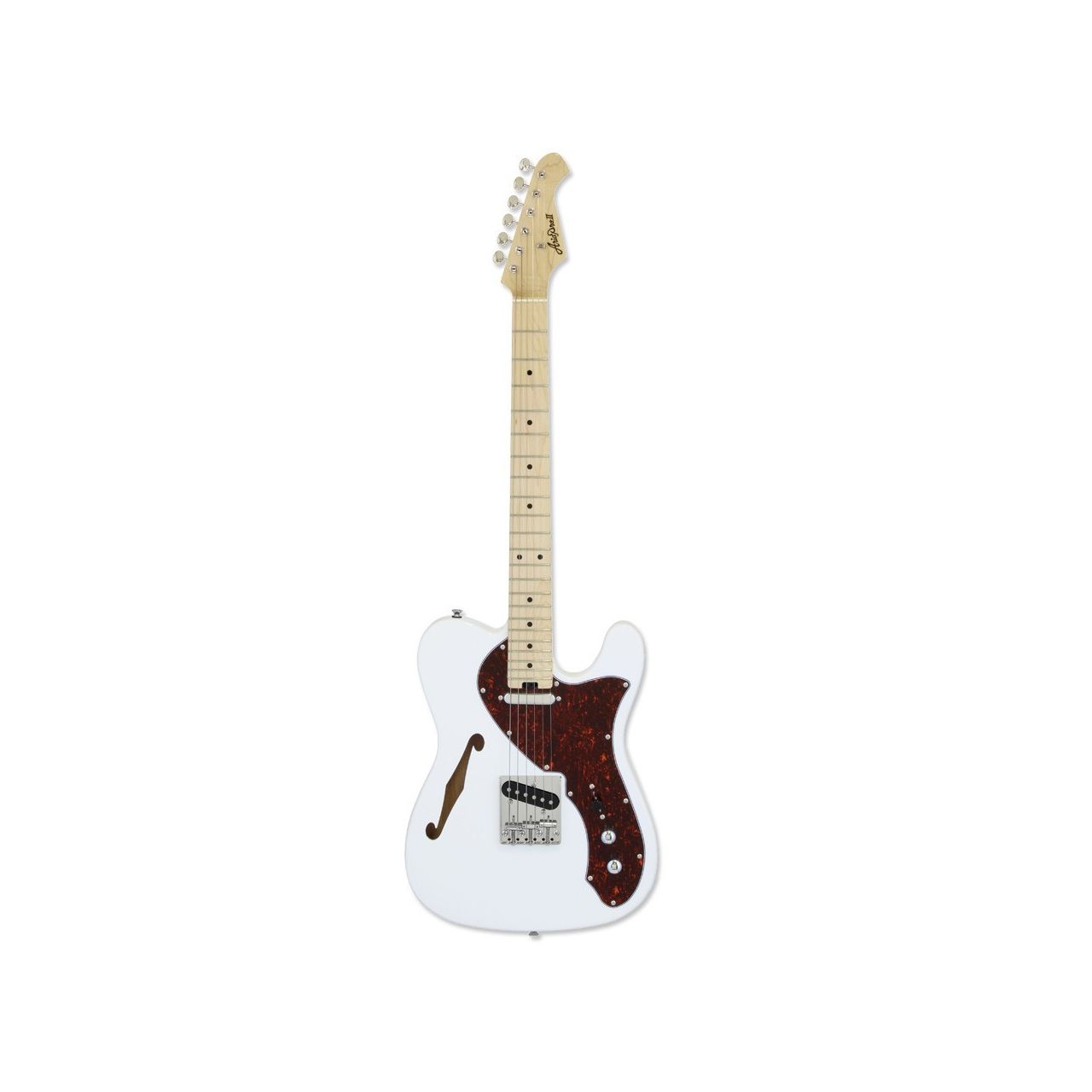 TEG Thinline Telecaster tortoise white