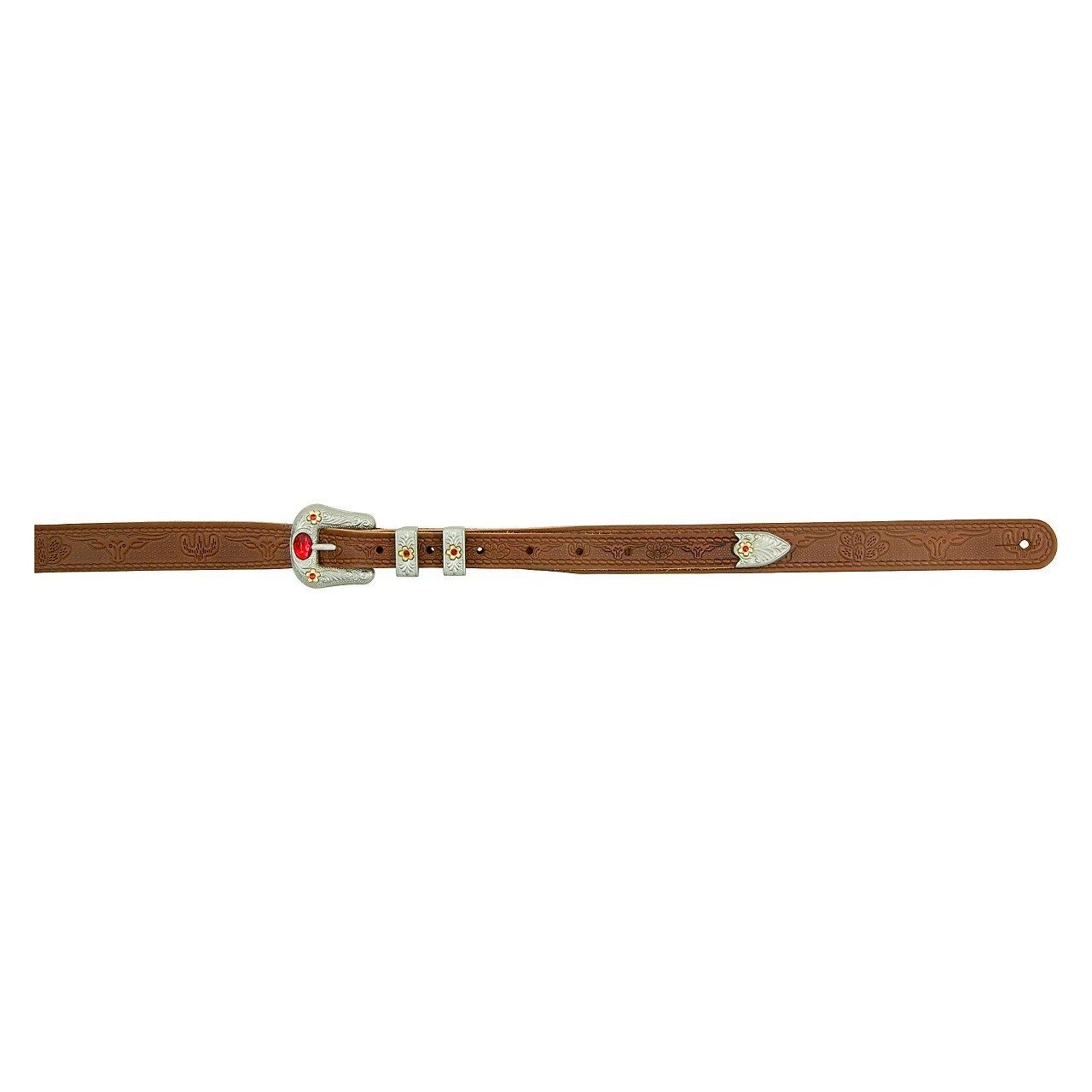 Gretsch® Tooled Vintage Leather Guitar Strap, Walnut