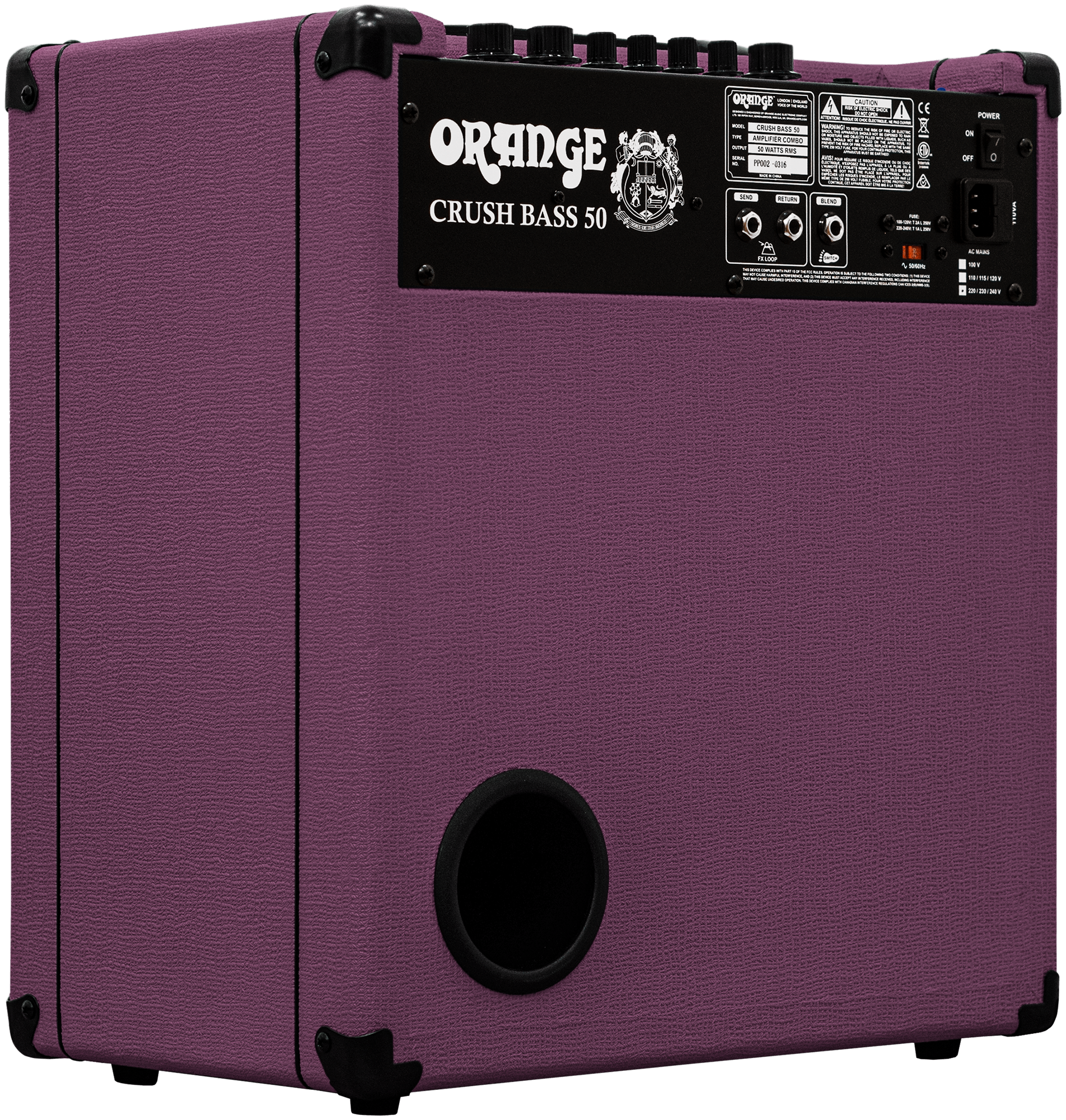 Crush Bass 50 G. Hughes Ltd Purple