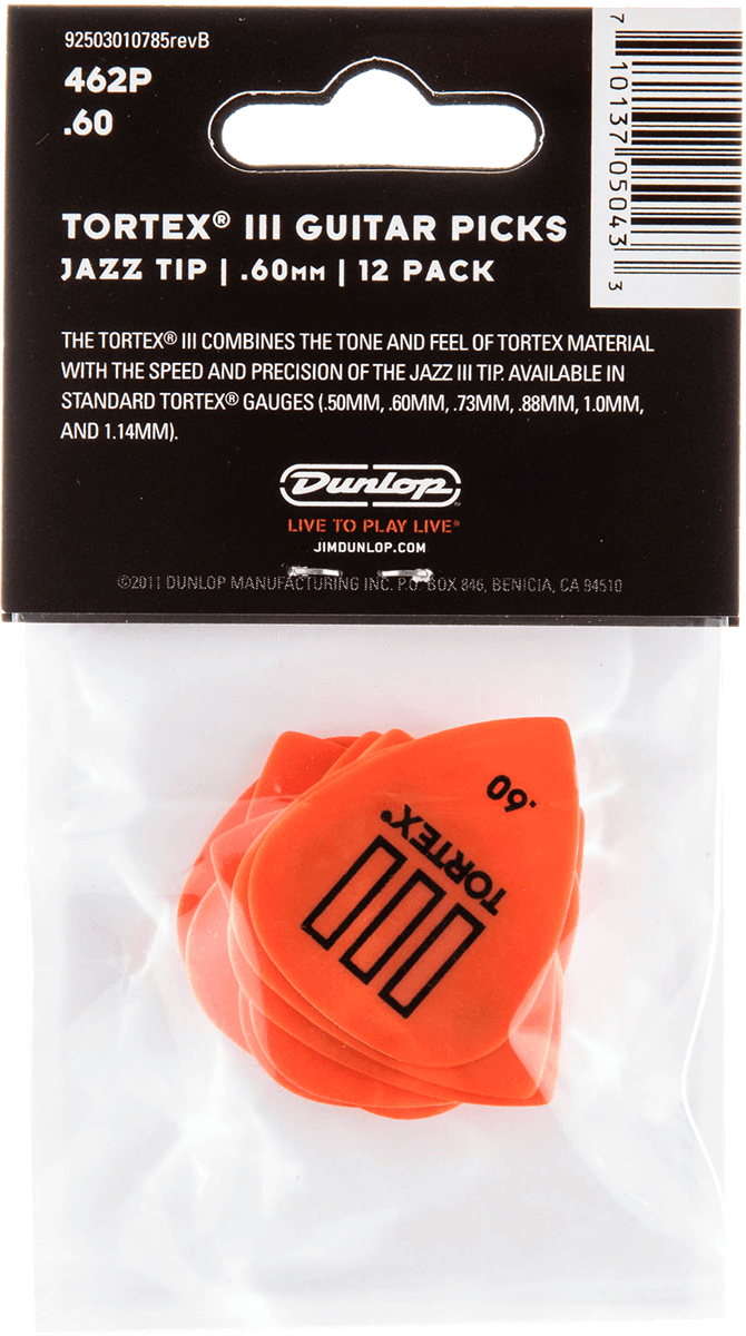 Tortex TIII 0.60 mm Player's Pack 12 Stck.