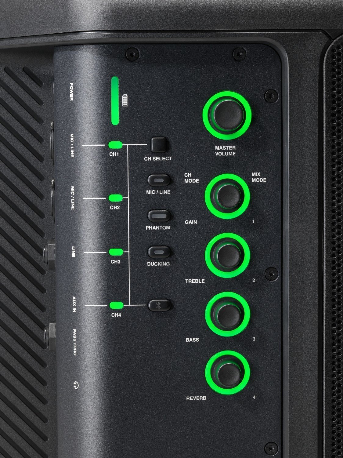 JBL EON ONE Compact Bedienelemente und Anschlüsse