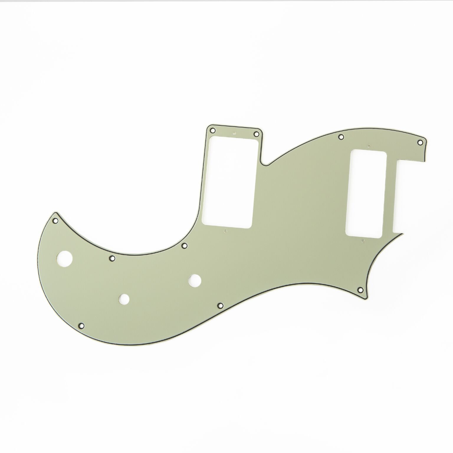 S2 Vela Pickguard, 3 ply Mint/Black/Mint
