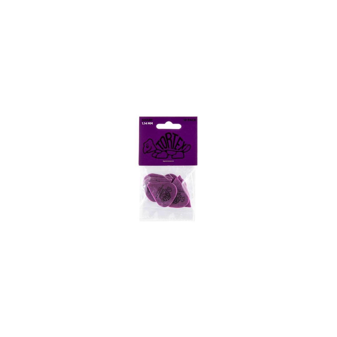 Tortex Sharp Picks, Player's Pack, 12 pcs., purple, 1.14 mm