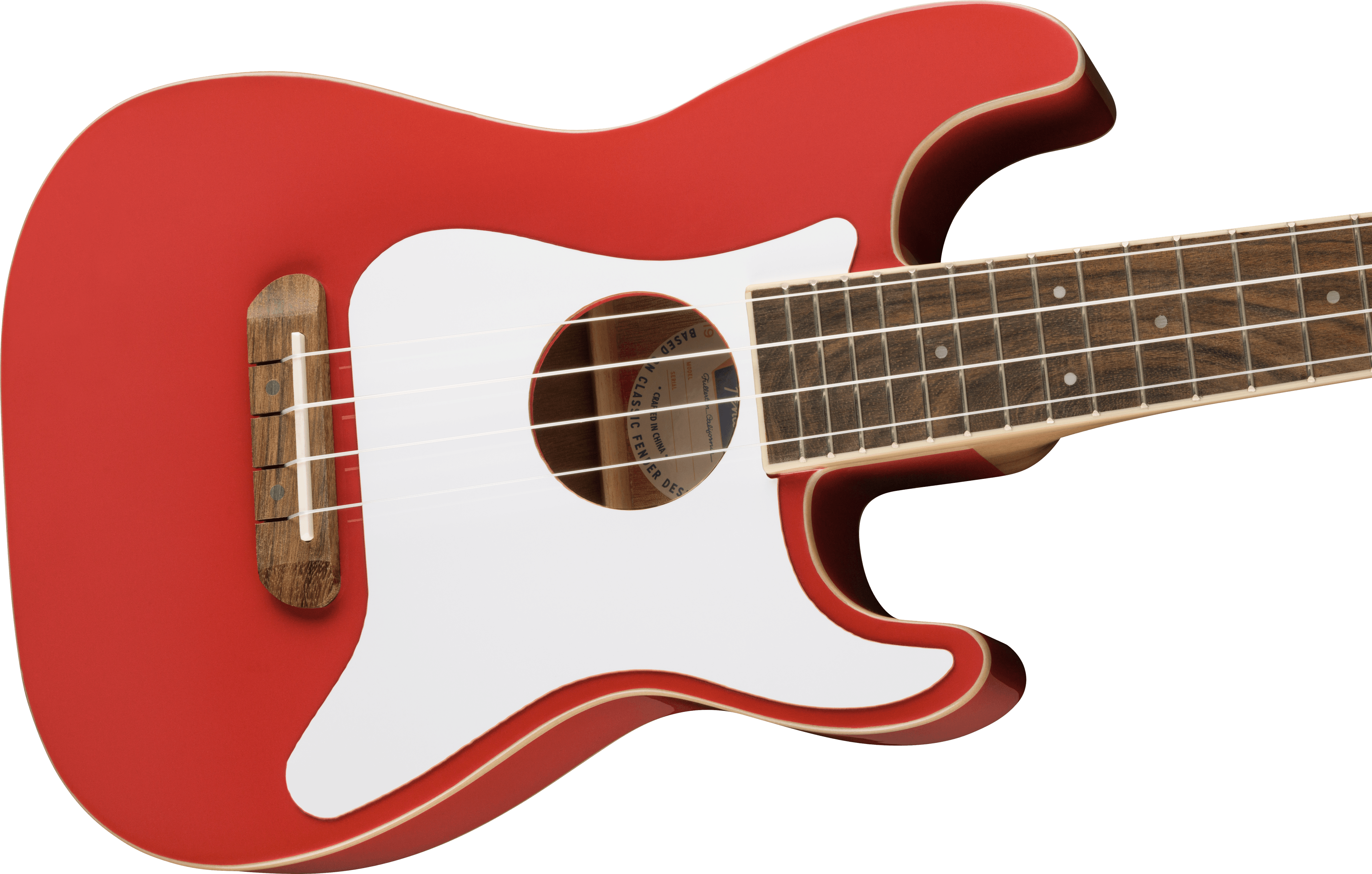FSR Fullerton Strat Ukulele Fiesta Red