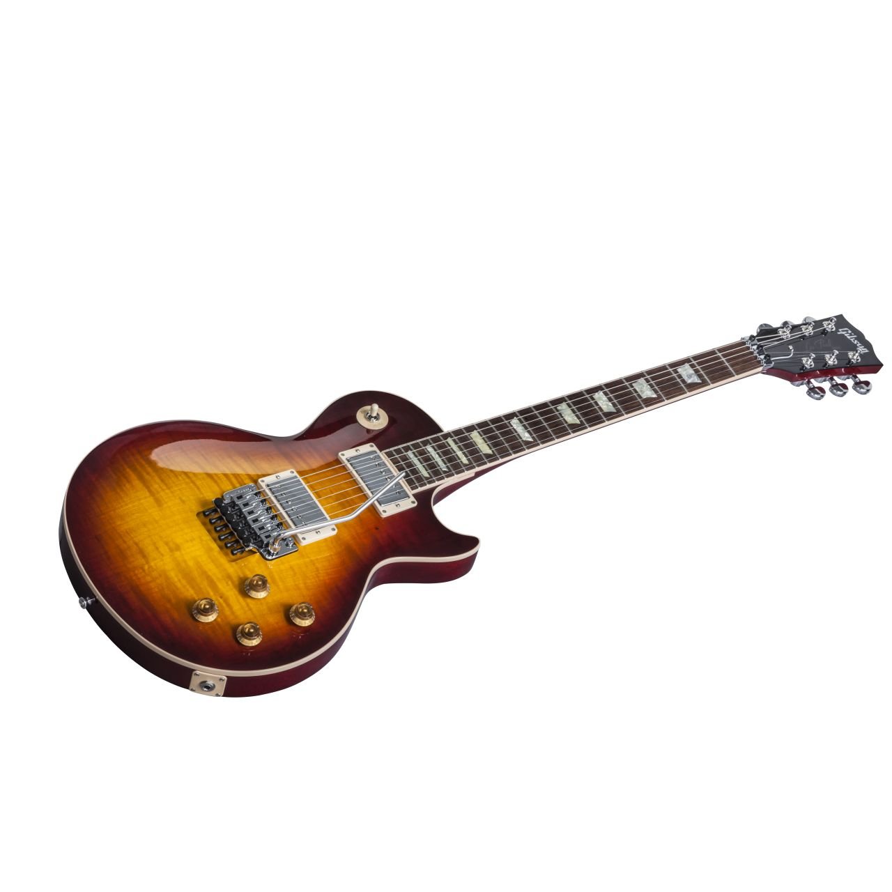 Modern Les Paul Axcess Standard Bourbon Burst Chrome Floyd Rose - E-Gitarre