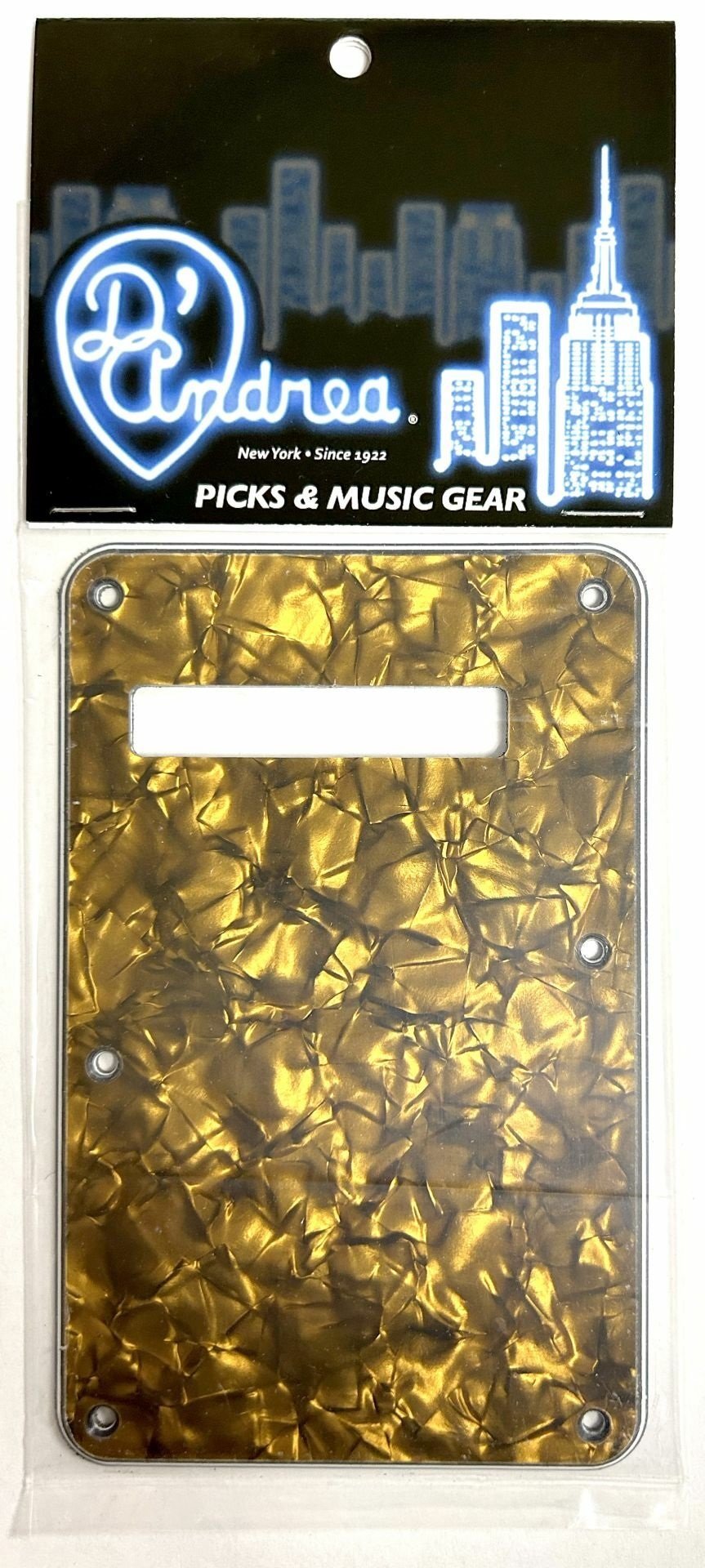 ST-Style Tremolo Back Plate (DPP ST GOP BP), Gold Pearl