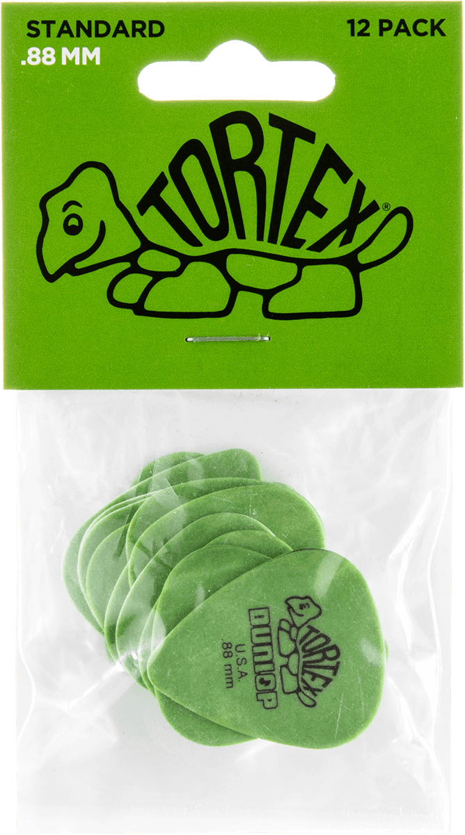 Tortex Standard Picks, Player's Pack, 12 pcs., green, 0.88 mm