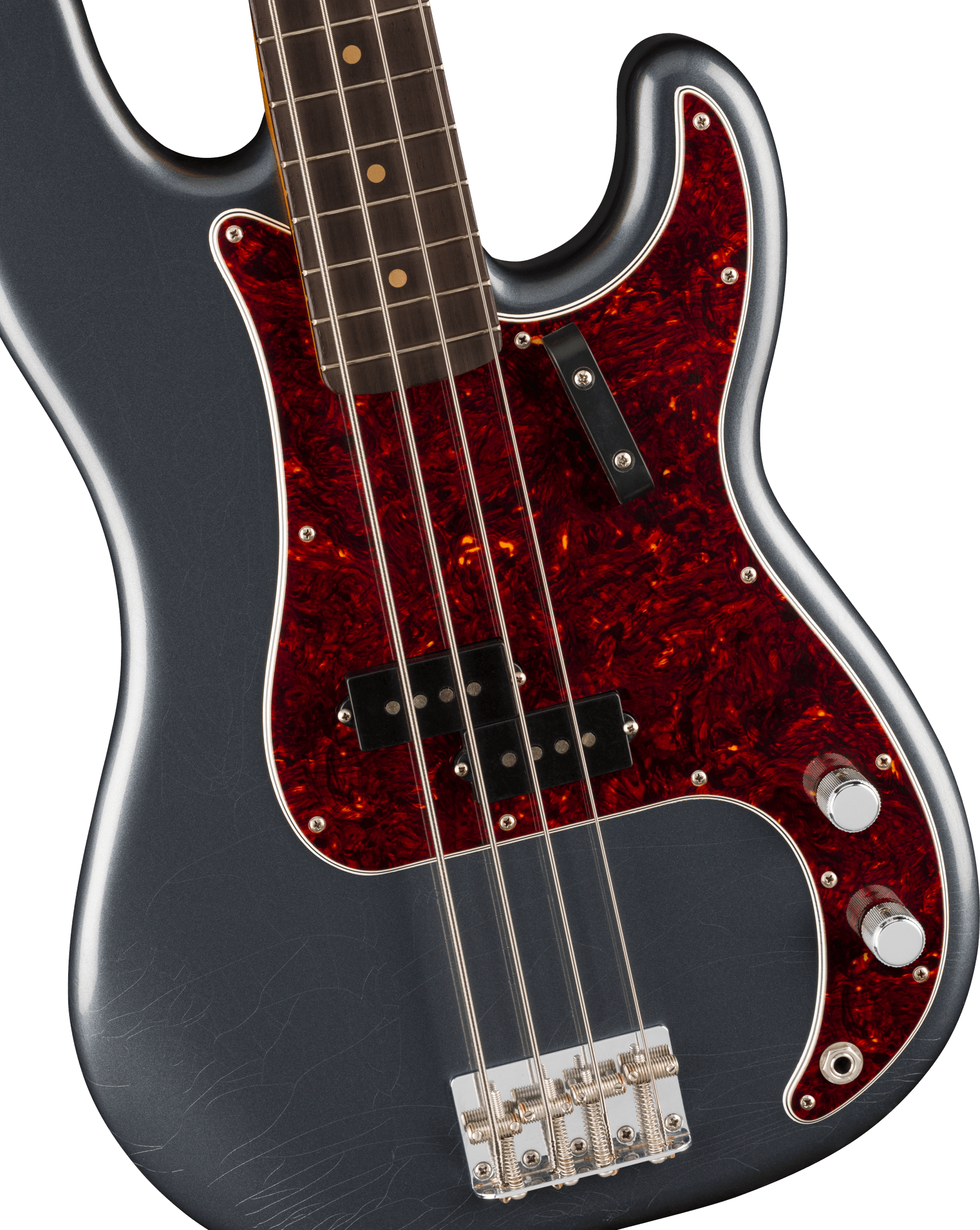 Vintera II Road Worn 60s Precision Bass Charcoal  Frost Metallic