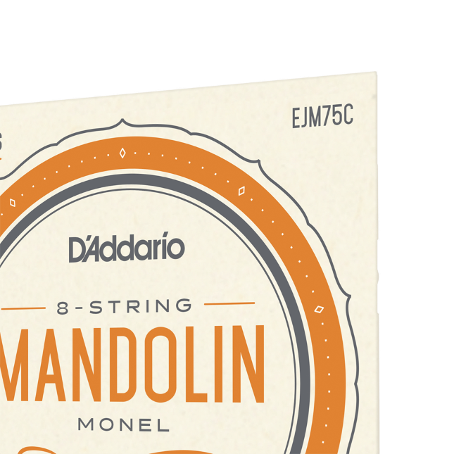 EJM75C Monel-Saiten für Mandoline, mittlere Spannung (Medium Plus), 11-41