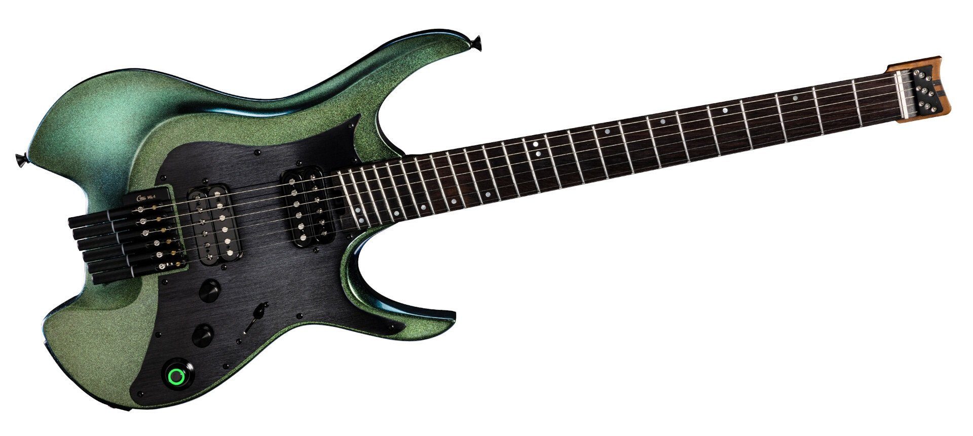 GTRS Guitars Wing 900 Intelligent Guitar (W900) with Wireless System - Aurora Green