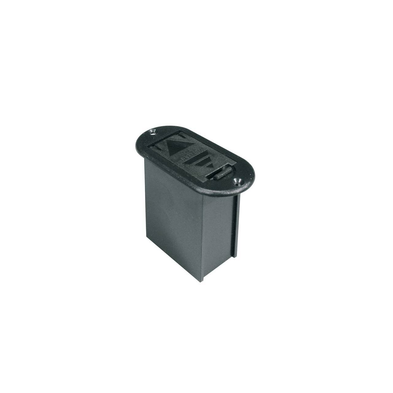 Batterie-Fach, vertikal, ohne Schrauben und Batterie Clip. Für 9 Volt Block Batterie