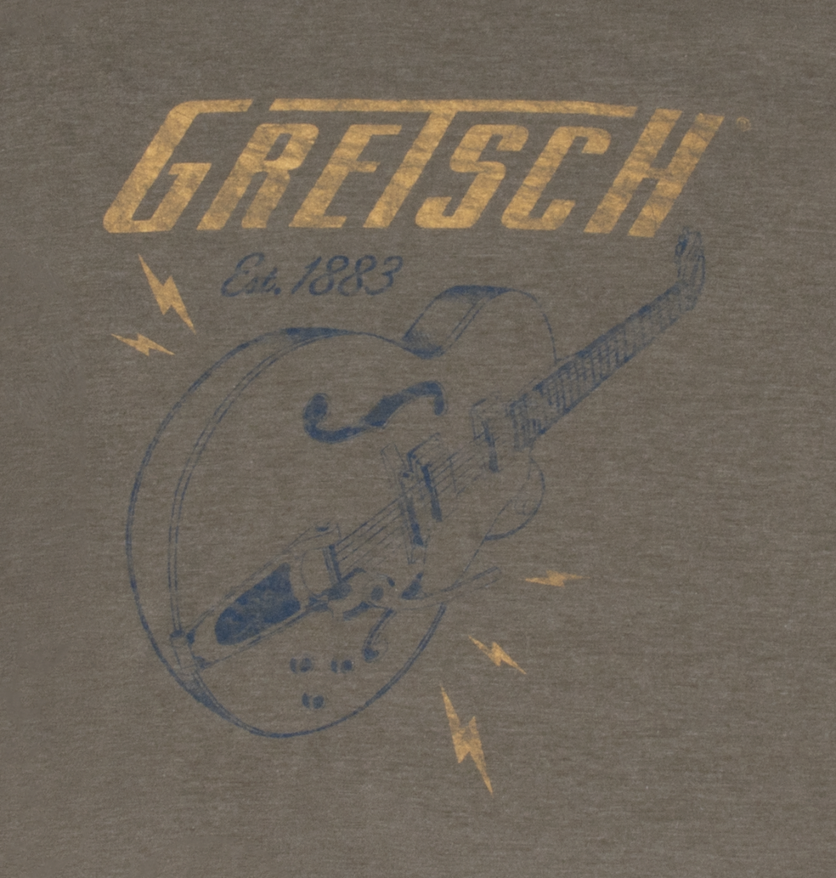 Lightning Bolt T-Shirt, Brown, S