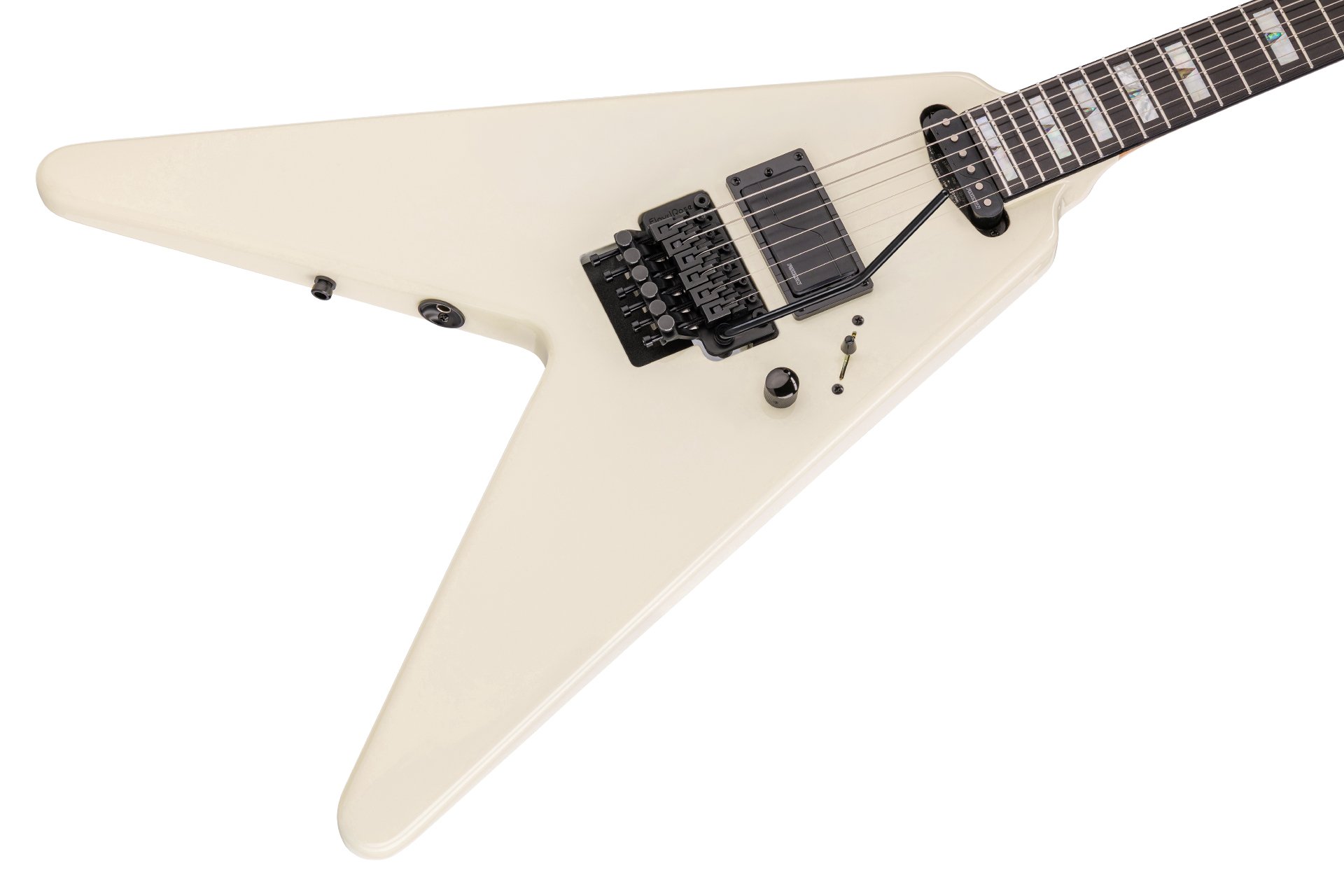 Artist Line Shark Series WH-1, w/ Floyd Rose - Solid Creme White High Polish