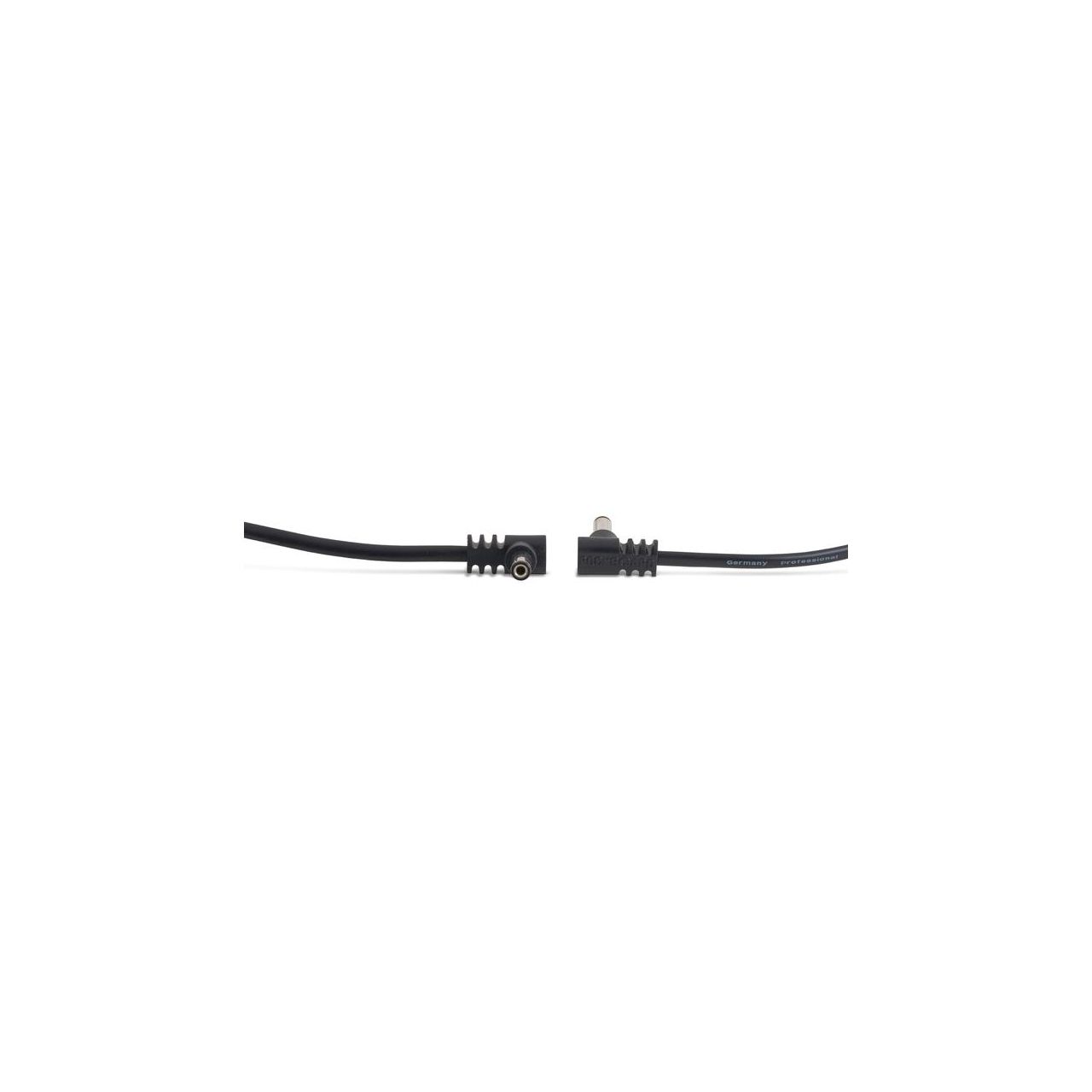 Flat Power Cable - Black 15 cm / 5.9" angled/angled