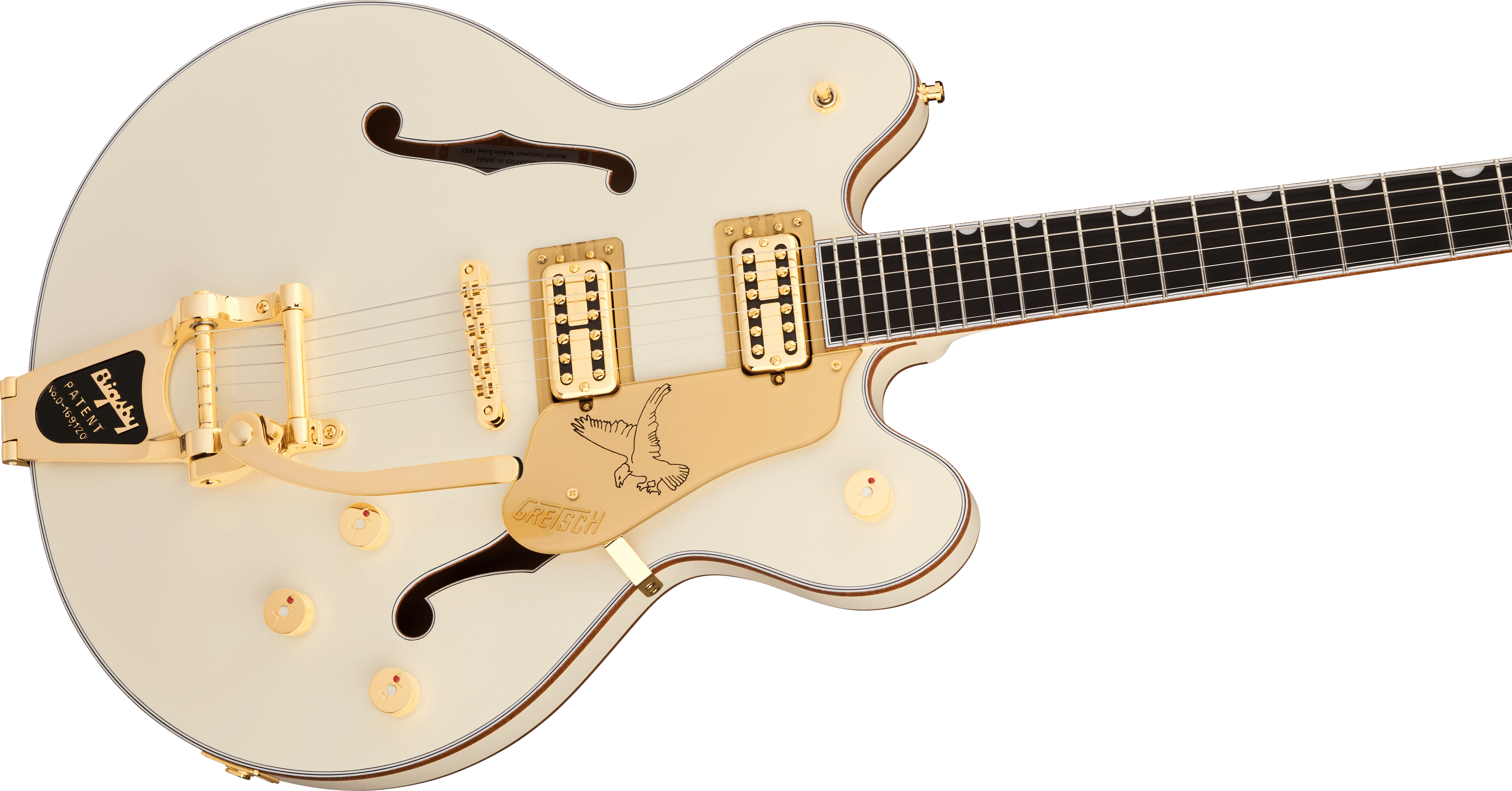 Falcon Center Block LTD  with String-Thru Bigsby Vintage White