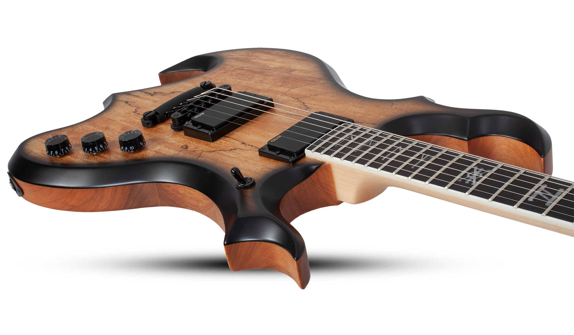 Wrathmaker Spalted Maple Black Burst