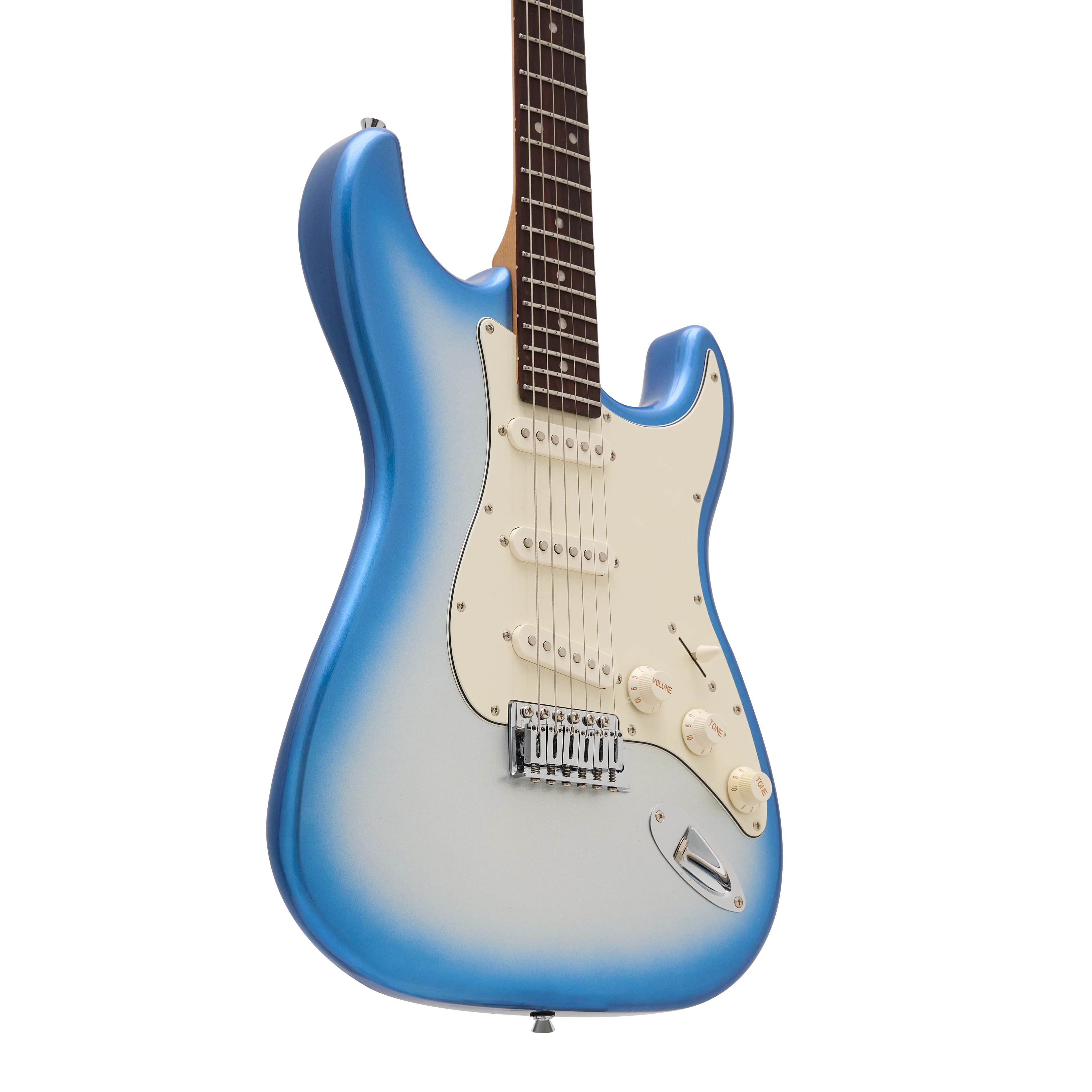 KS-Classic SSS Rosewood Metallic Blue E-Gitarre