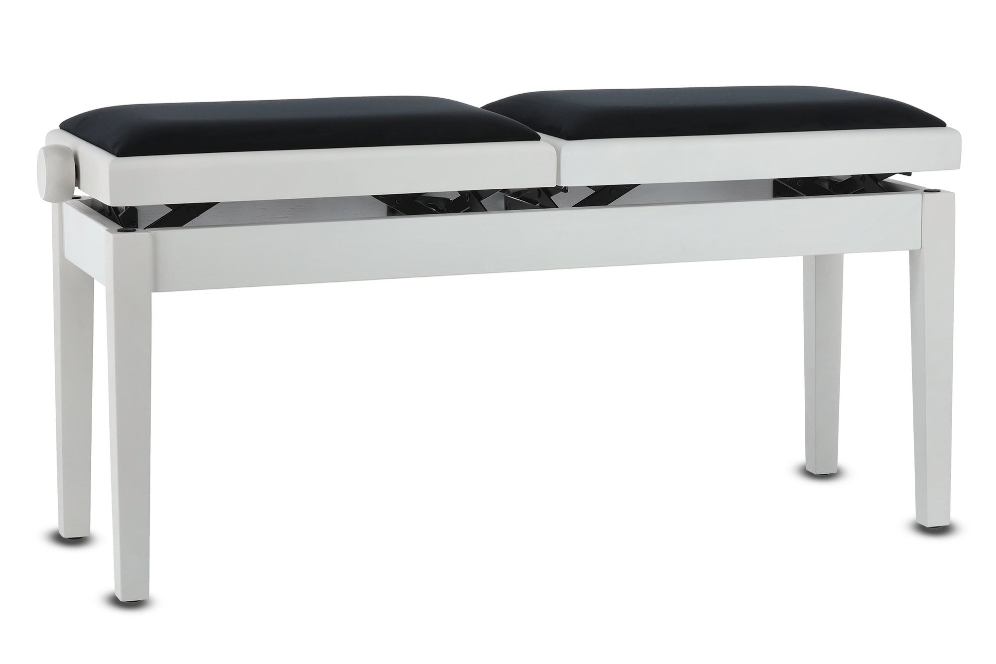 Double Pianobank Deluxe weiß matt