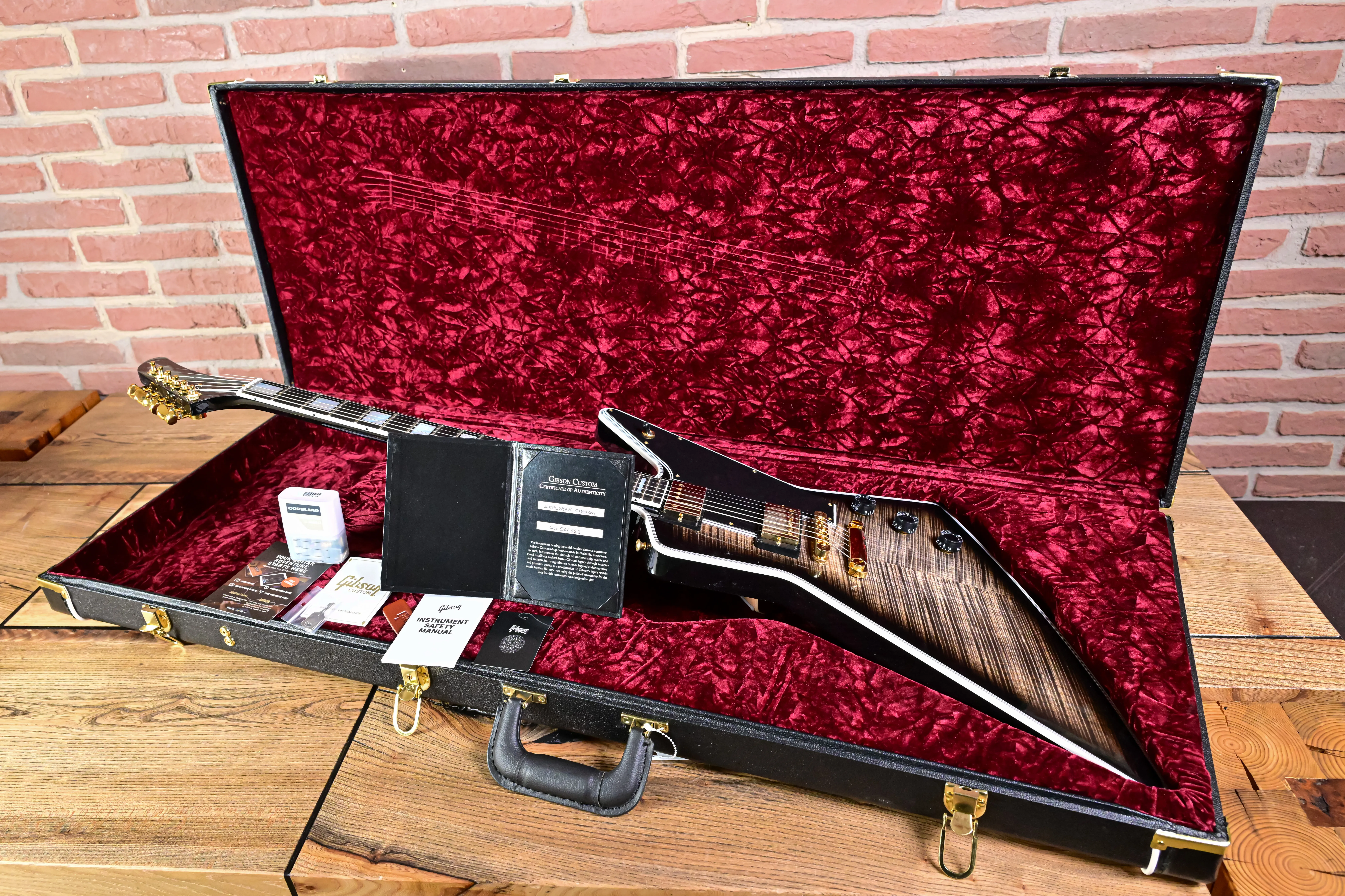 Explorer Custom Figured Cobra Burst VOS Custom Shop