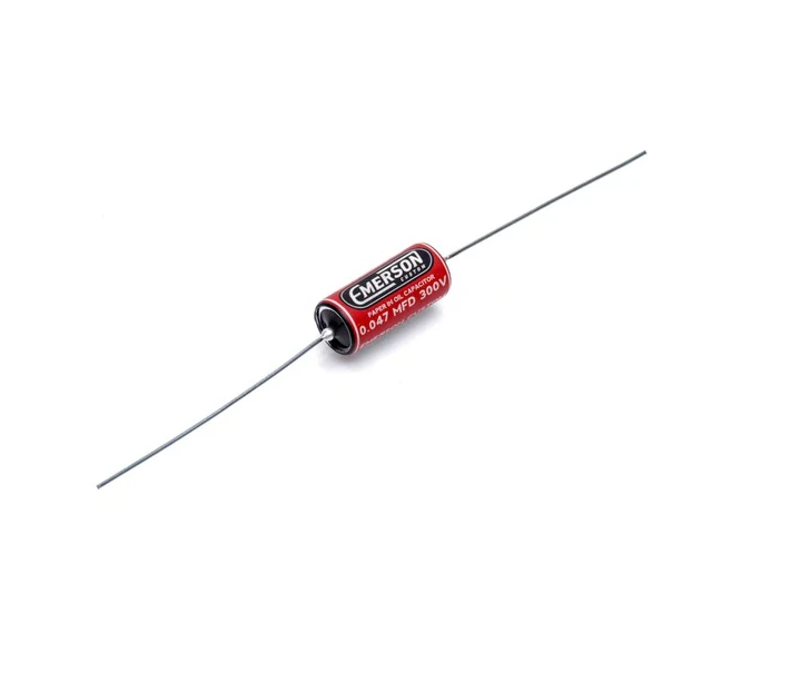 0.047uf Paper in Oil Tone Capacitor Red