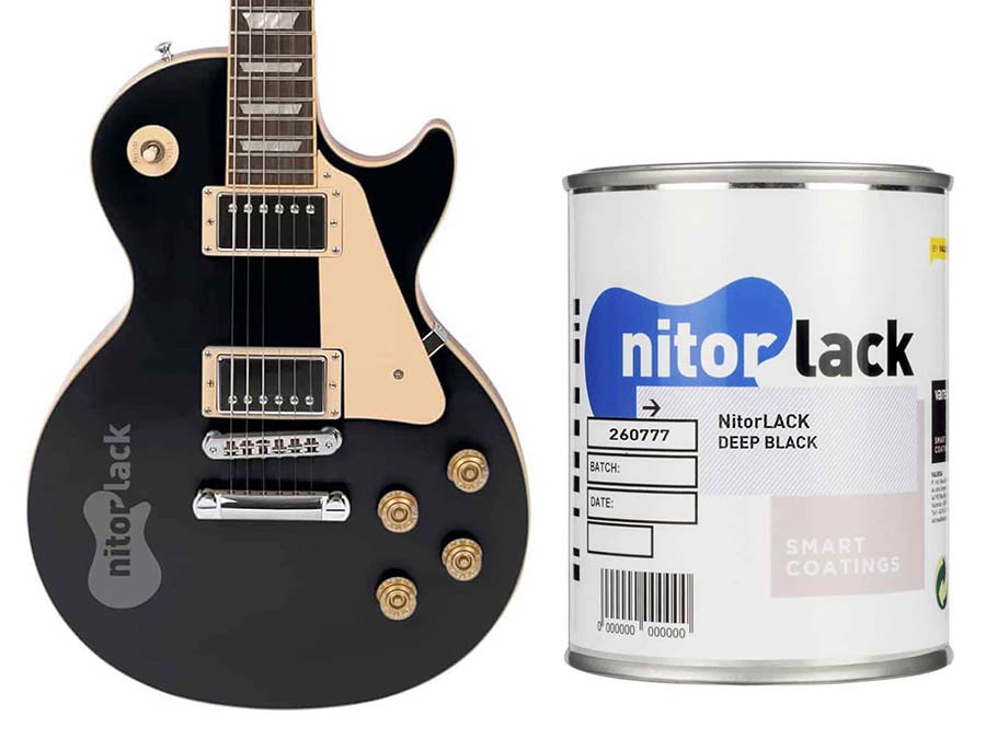 Nitrocelluloselack Deep Black - 500ml Dose