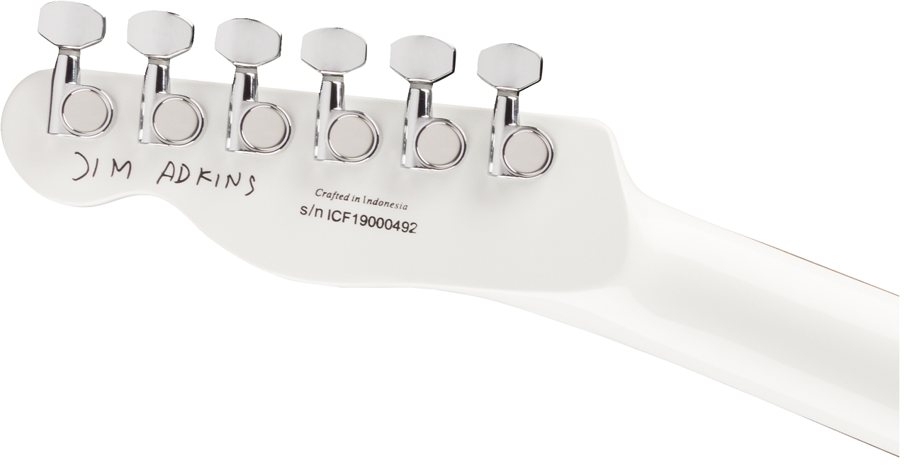 Jim Adkins JA-90 Telecaster® Thinline, Laurel Fingerboard, White
