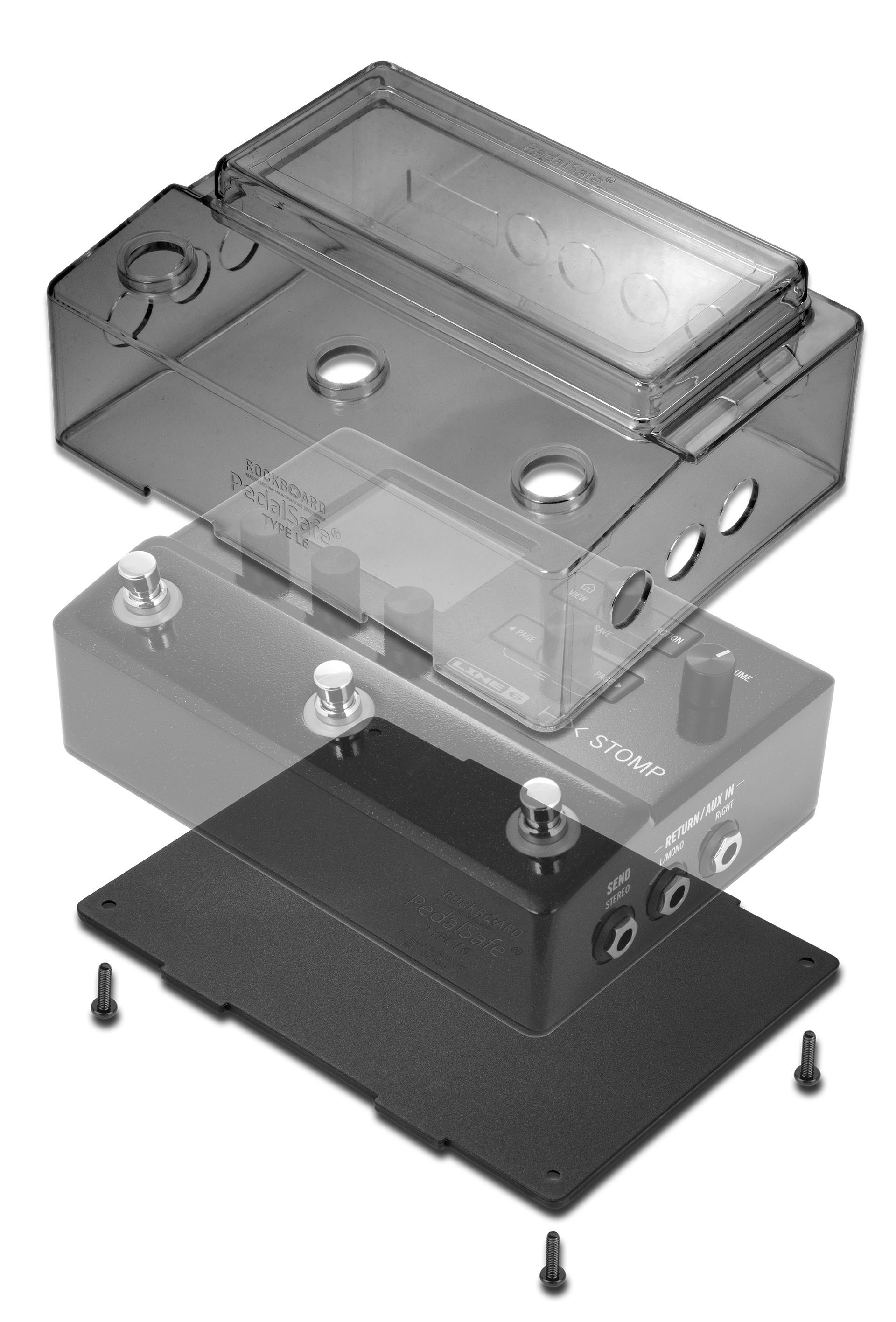 PedalSafe Type L6 - Protective Cover and Universal Mounting Plate