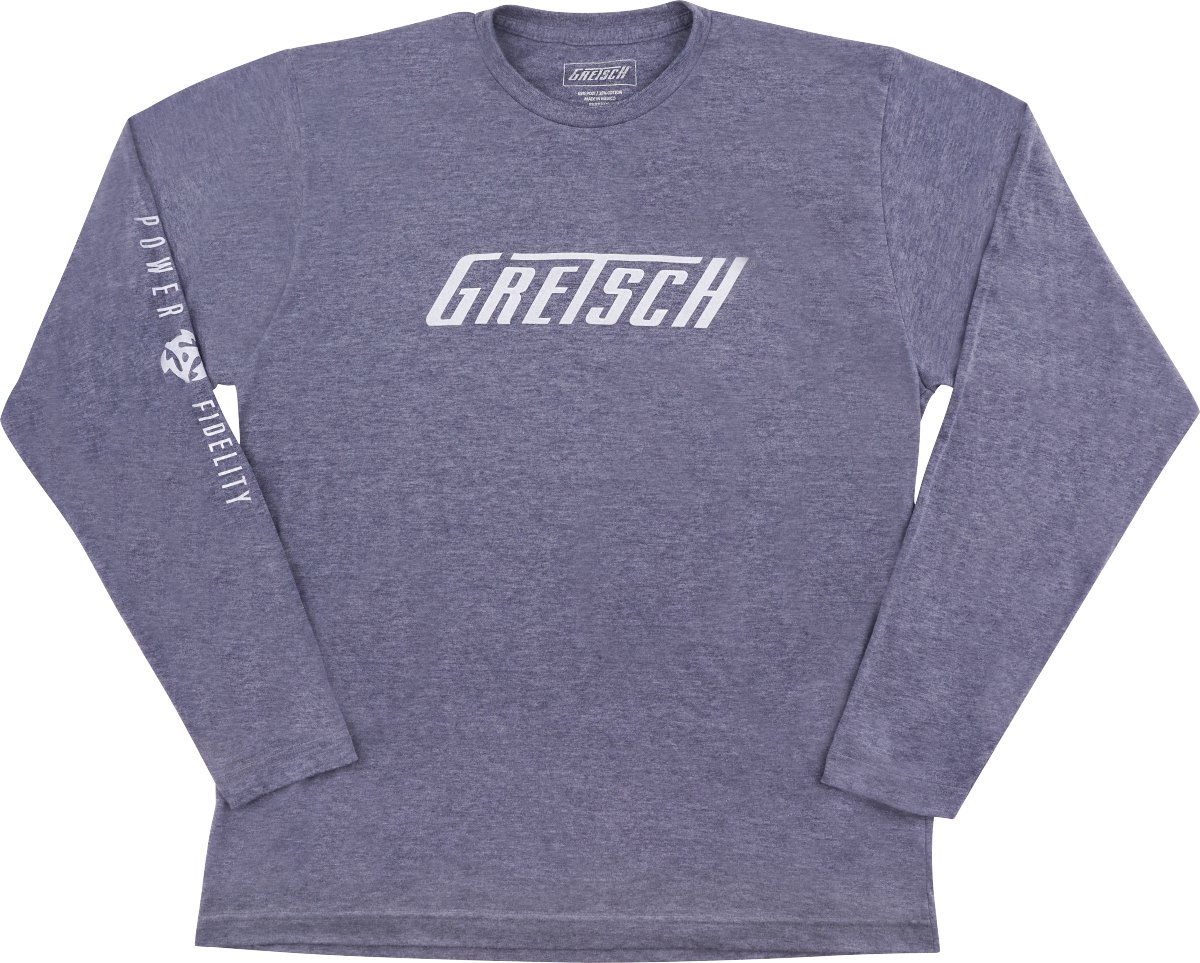 Power and Fidelity™ Long Sleeve T-Shirt, Grey, XXL
