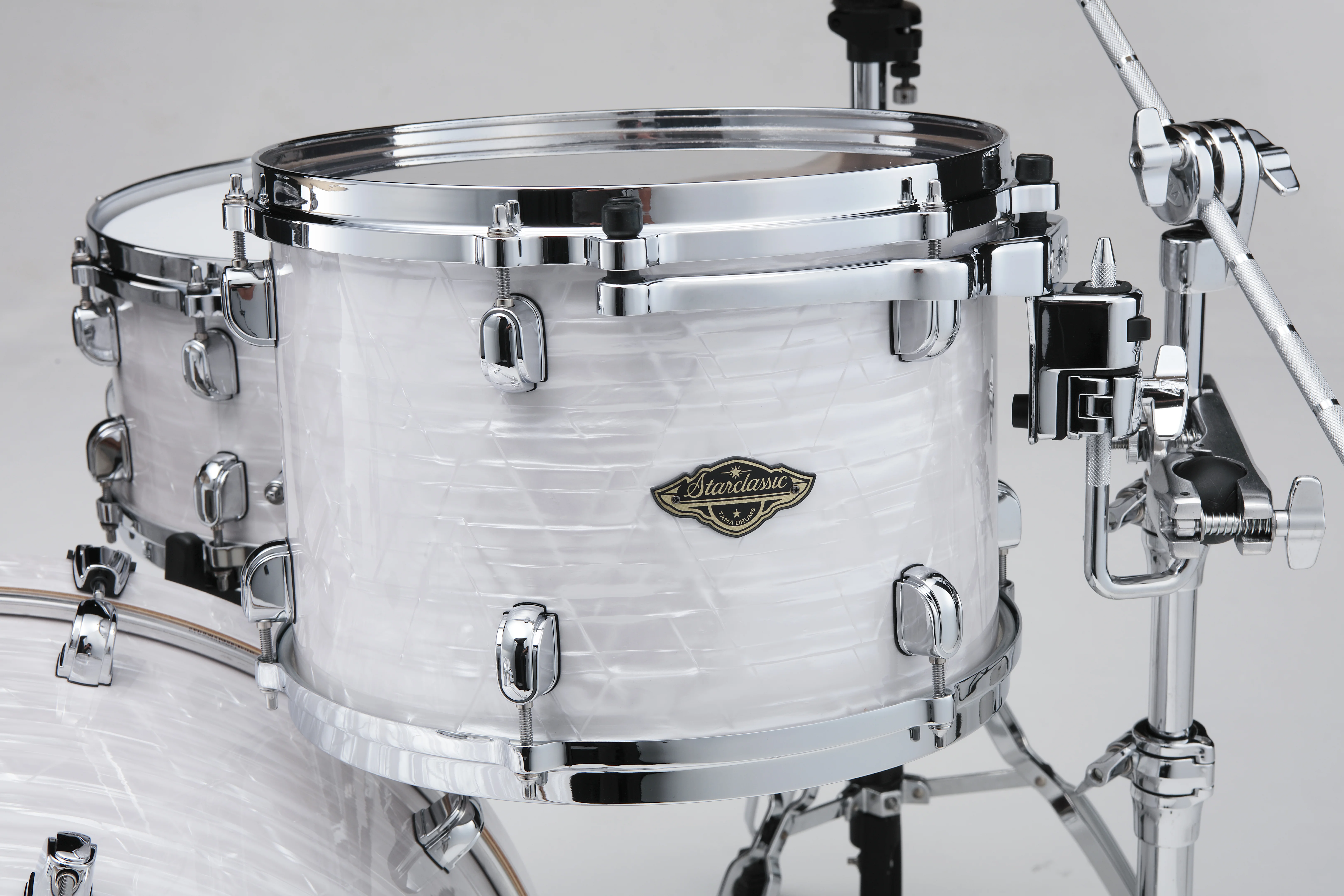 Starclassic Walnut/Birch Duracover Wrap Shell Kit 3 teilig - White Pearl/Chrom HW